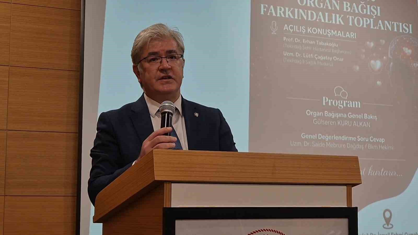 TEKİRDAĞ İL SAĞLIK MÜDÜRLÜĞÜ SAĞLIK HİZMETLERİ BAŞKANI UZM. DR. MUSTAFA DÖNMEZ