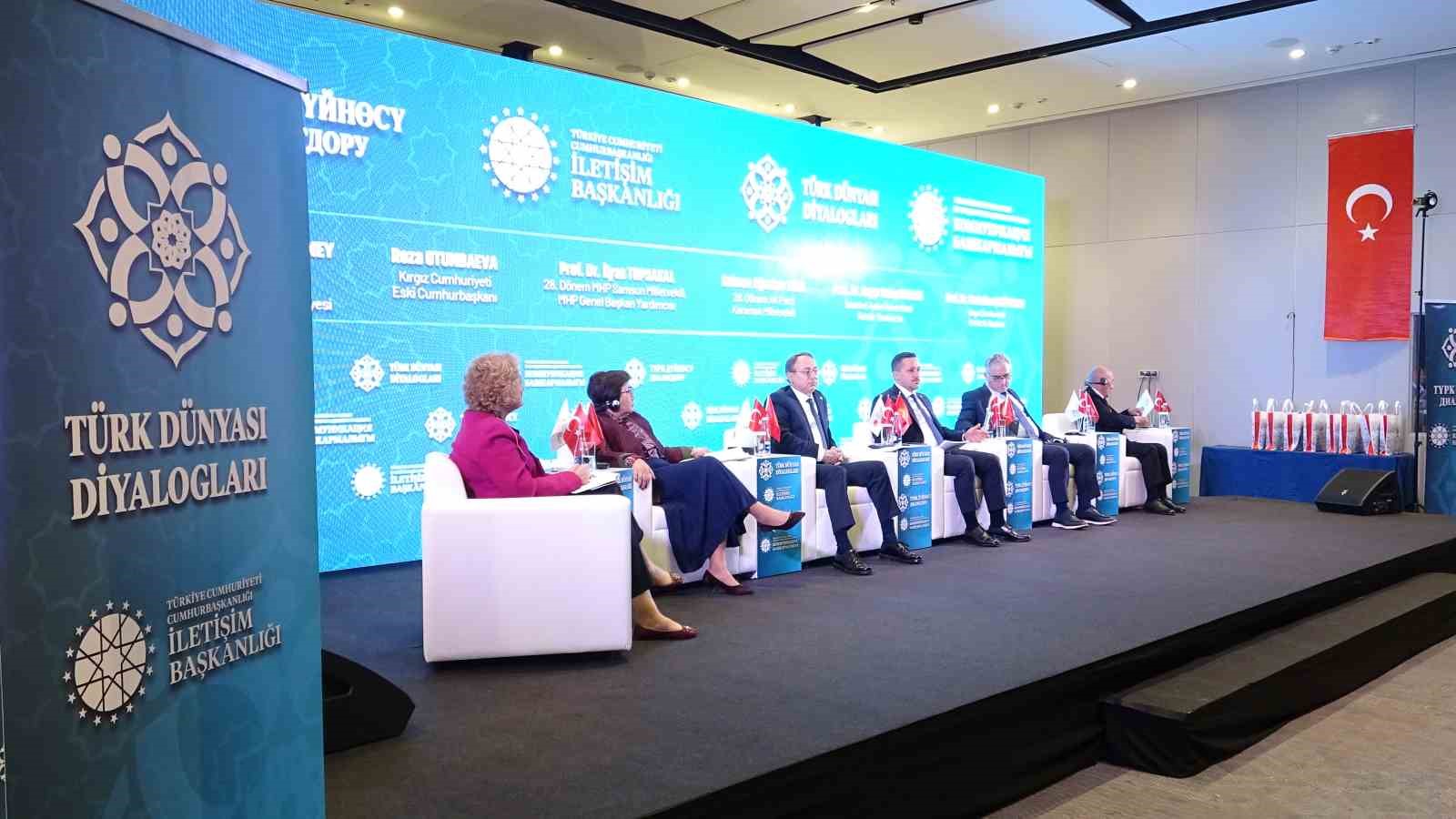 BİŞKEK’TE DÜZENLENEN "TÜRK DÜNYASI DİYALOGLARI: ORTAK GELECEK, ORTAK VİZYON" BAŞLIKLI PANELDE TÜRK DEVLETLERİ ARASINDAKİ İŞBİRLİĞİNİN DAHA DA GELİŞTİRİLMESİNE İLİŞKİN KONULAR ELE ALINDI.