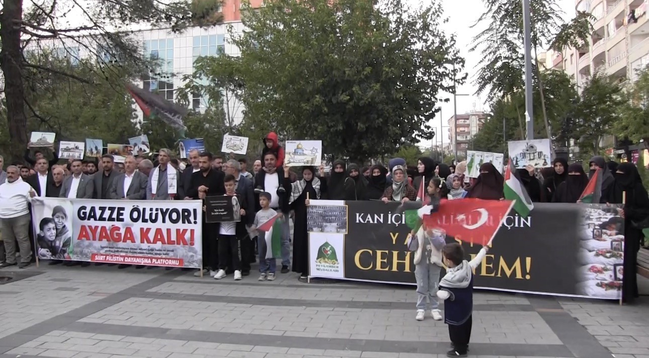 SİİRT’TE AKSA TUFANI’NIN 3. YIL DÖNÜMÜNDE FİLİSTİN’E DESTEK AÇIKLAMASI