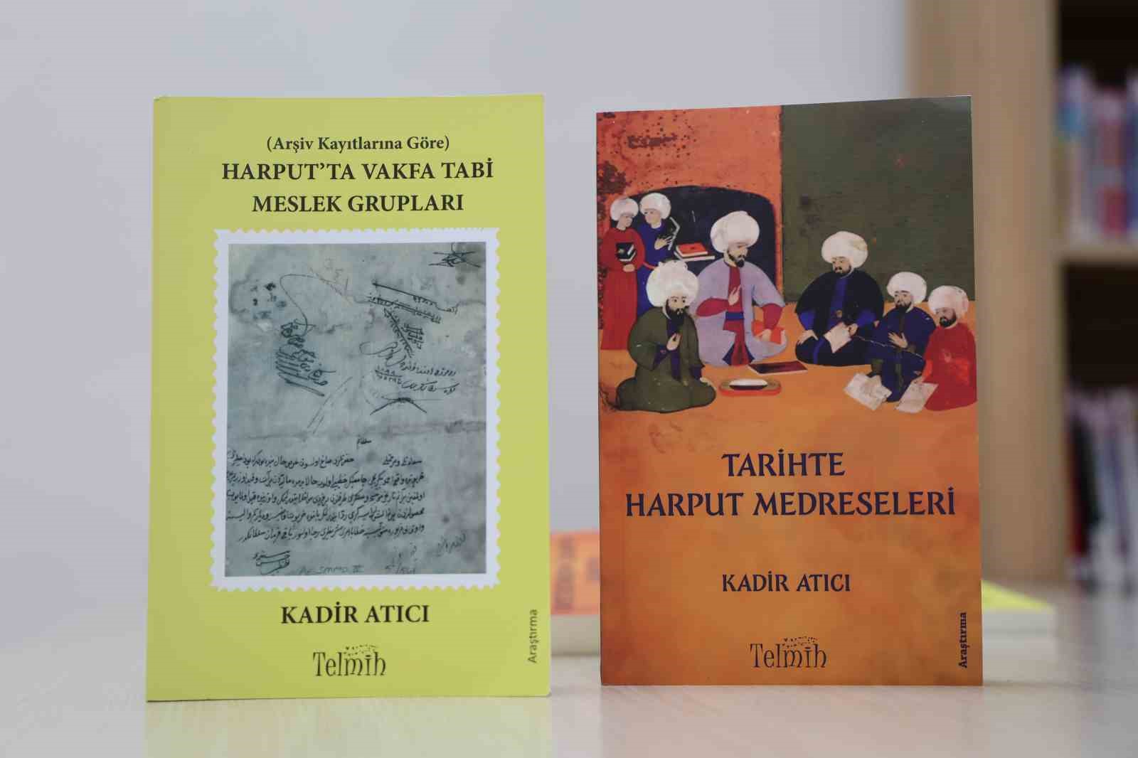 14 YILLIK SAHA TECRÜBESİYLE ELAZIĞ KÜLTÜR VE TURİZM İL MÜDÜRLÜĞÜ GÖREVİNİ YÜRÜTEN SANAT TARİHÇİSİ KADİR ATICI, KENTİN OSMANLI DÖNEMİNDEKİ DEVASA EĞİTİM MERKEZİ KİMLİĞİNİ BELGELEYEN “TARİHTE HARPUT MEDRESELERİ" ADLI İKİNCİ KİTABINI YAYIMLADI
