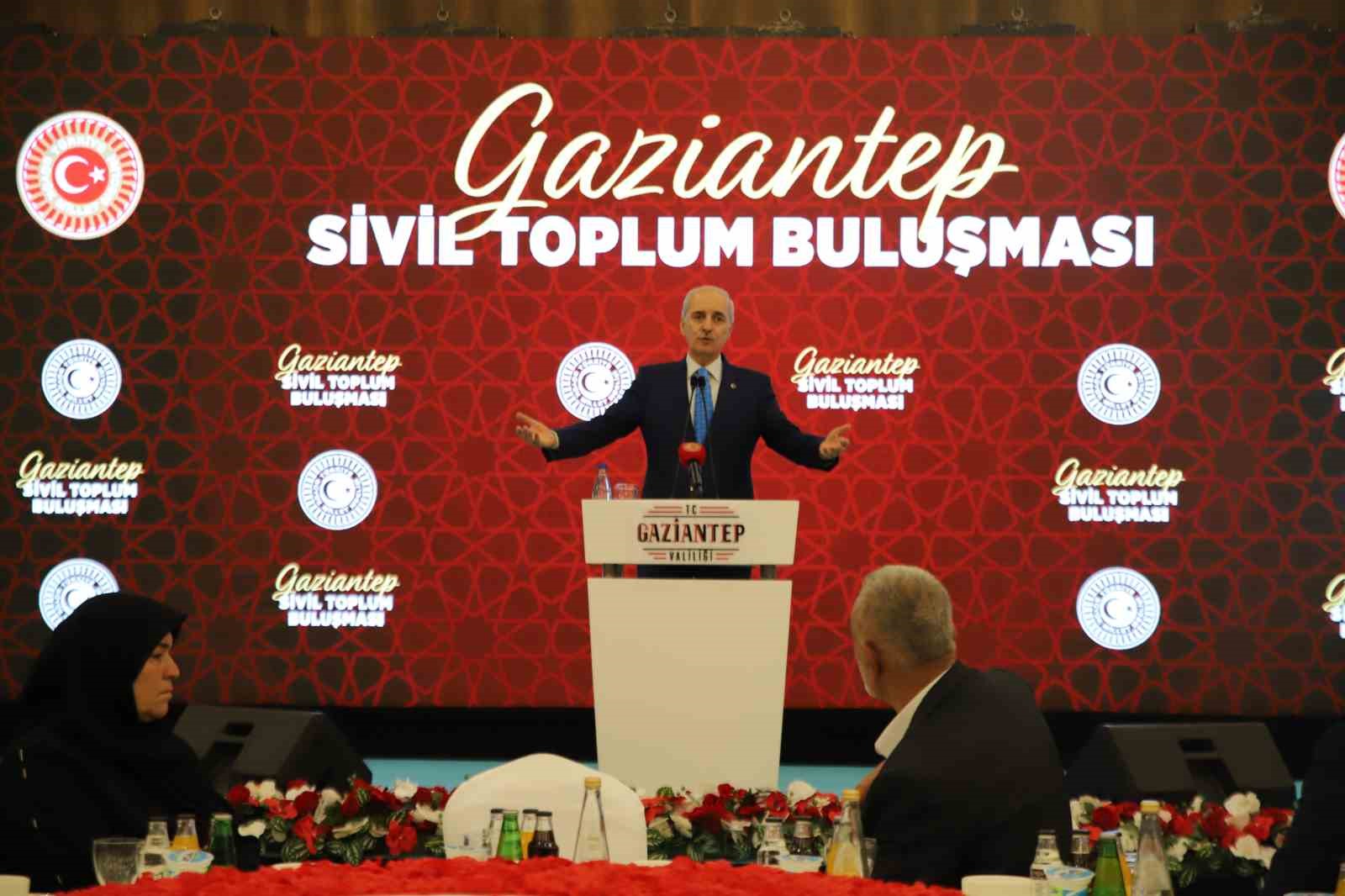 TBMM BAŞKANI NUMAN KURTULMUŞ KONUŞMA YAPTI.