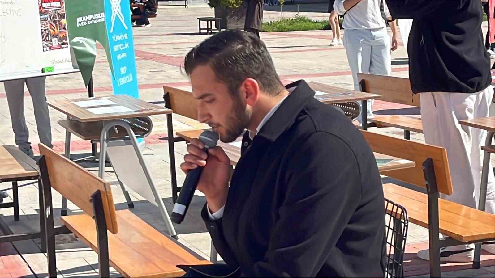 TÜGVA SİNOP ŞUBESİ VE YENİLER ÖĞRENCİ KULÜBÜ TARAFINDAN, 7 EKİM AKSA TUFANI’NIN YIL DÖNÜMÜ DOLAYISIYLA SİNOP ÜNİVERSİTESİNDE FİLİSTİN’E DESTEK PROGRAMI DÜZENLENDİ.