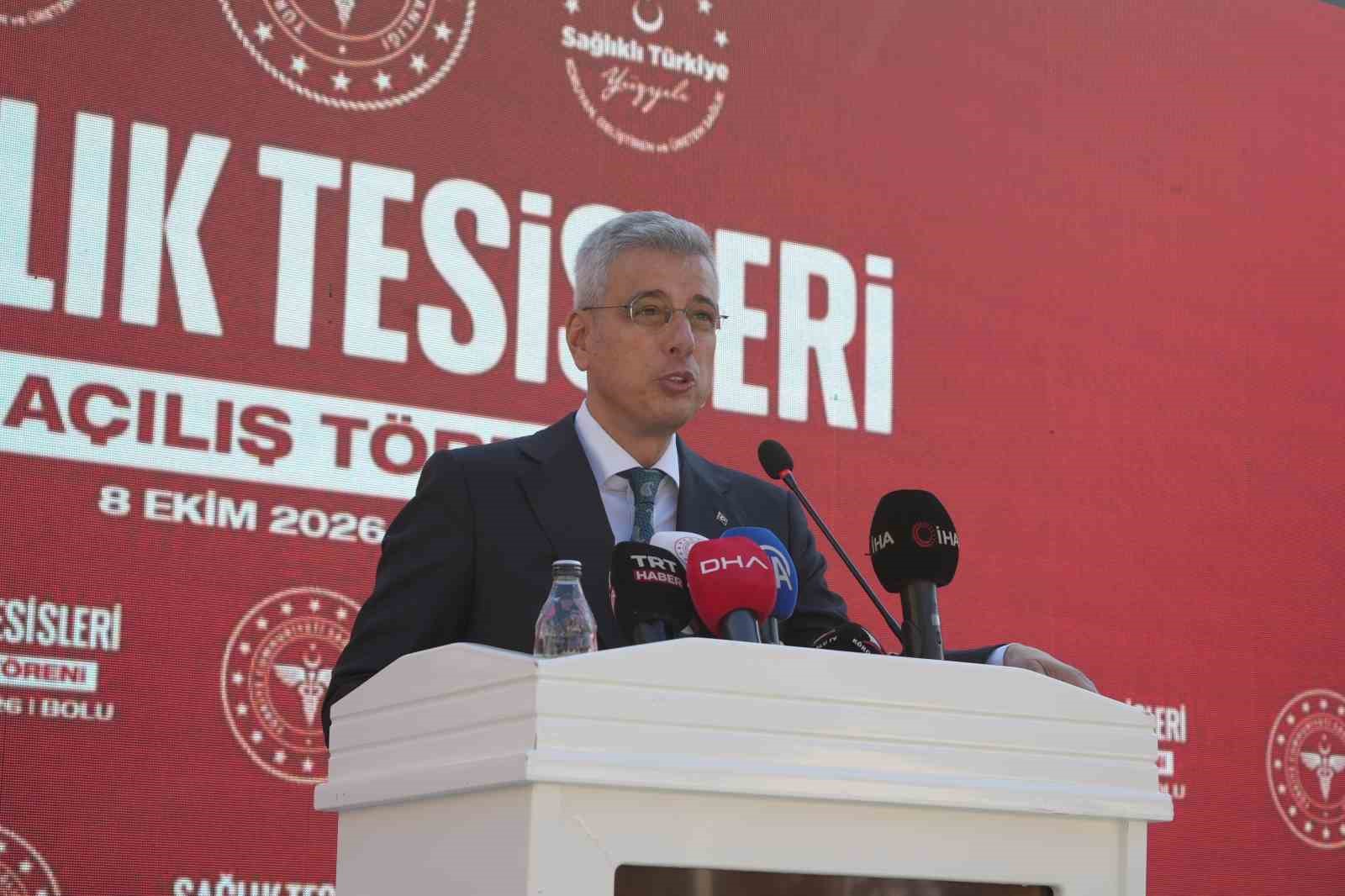 SAĞLIK BAKANI PROF. DR. KEMAL MEMİŞOĞLU, AÇILIŞTA KONUŞMA YAPTI.