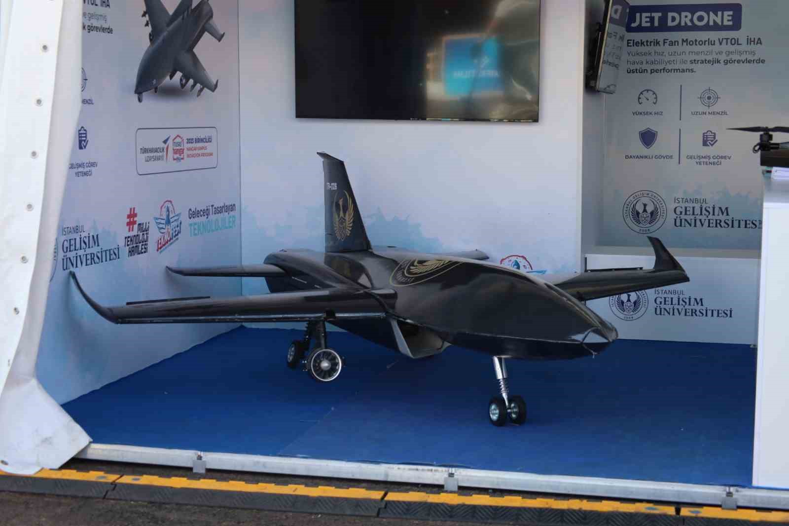 İGÜ TEKNOFEST’E JET DRON PROJESİ VE ELEKTRİK FAN MOTORLU VTOL İHA İLE KATILARAK DİKKATLERİ ÜZERİNE ÇEKTİ