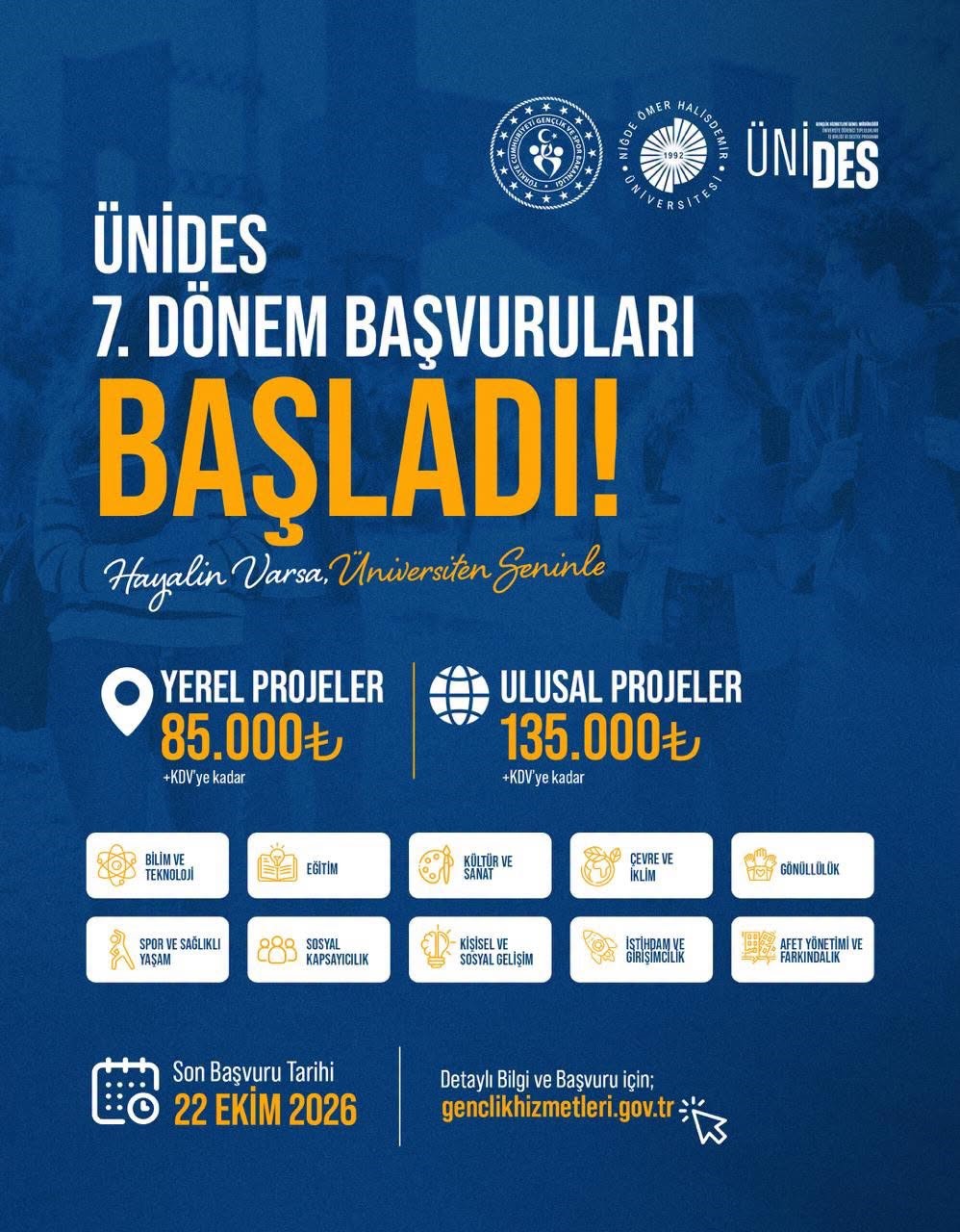 ÜNİDES 7. DÖNEM BAŞVURULARI BAŞLADI