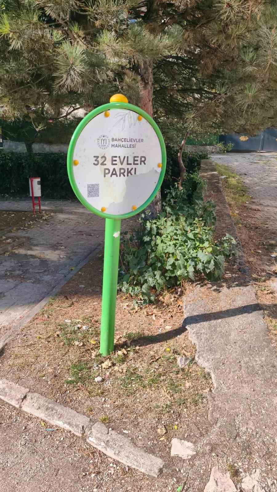 32 EVLER PARKI BAKIMSIZLIĞIYLA DİKKAT ÇEKTİ