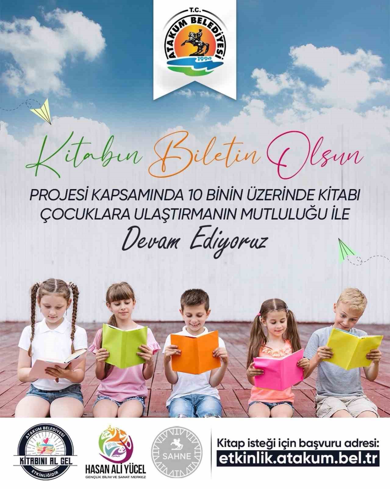 SAMSUN’UN ATAKUM BELEDİYESİ TARAFINDAN HAYATA GEÇİRİLEN ‘KİTABIN BİLETİN OLSUN’ KAMPANYASINDA BUGÜNE KADAR 10 BİNİN ÜZERİNDE KİTAP TOPLANDI. BU YIL DA SÜREN KAMPANYA KIRSAL MAHALLELERDE KURULACAK YENİ KÜTÜPHANELERLE BÜYÜMEYE DEVAM EDECEK.