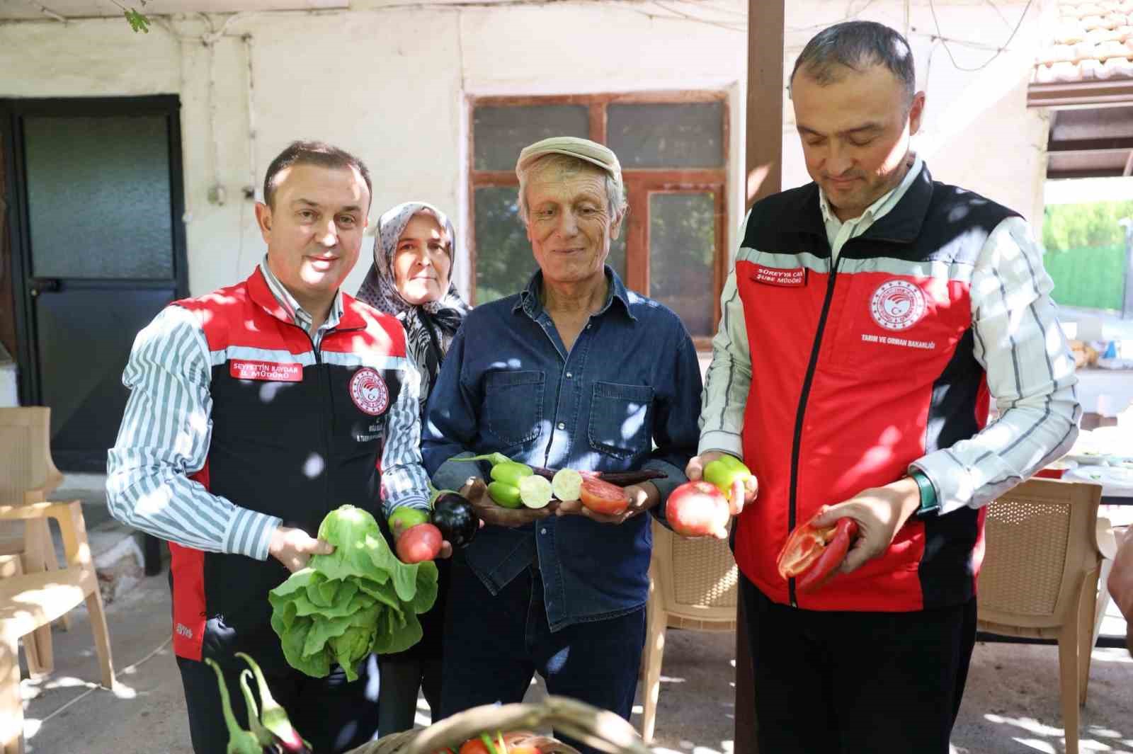 MENTEŞE’DE YAYLA KAVUNU VE ATA SEBZELERİNİN HASADI YAPILDI