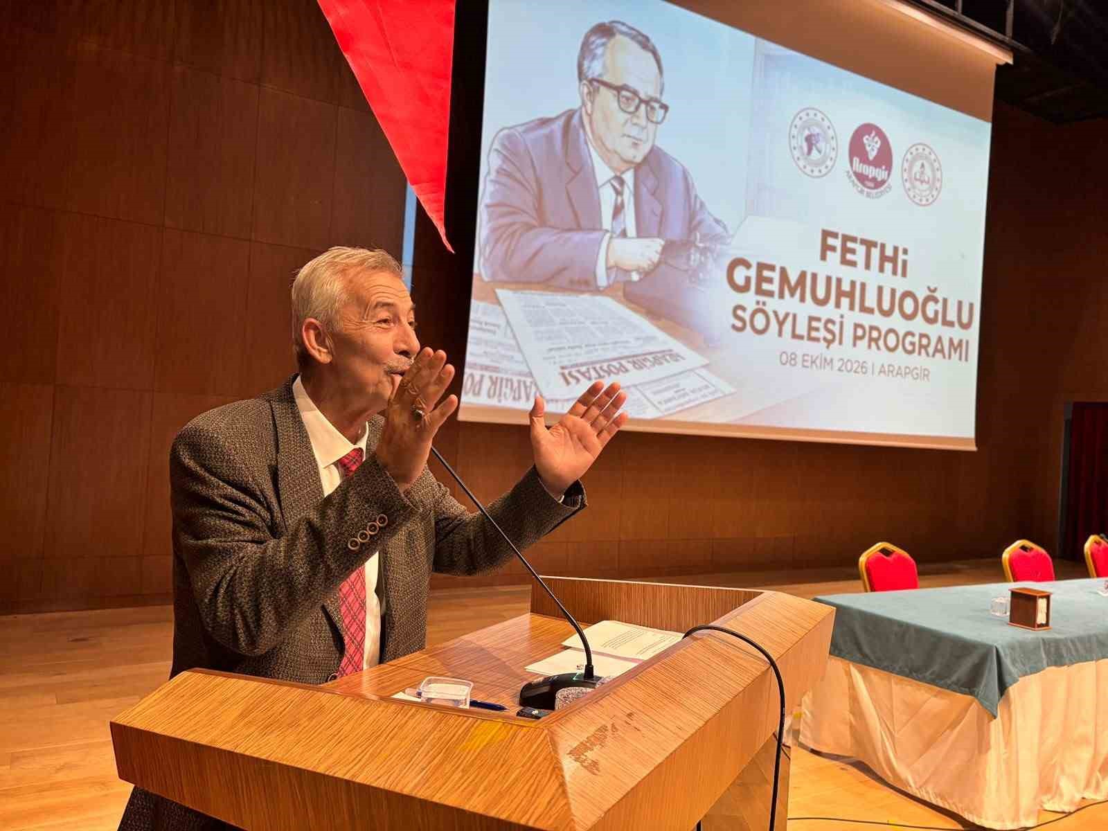 FETHİ GEMUHLUOĞLU ARAPGİR’DE ANILDI