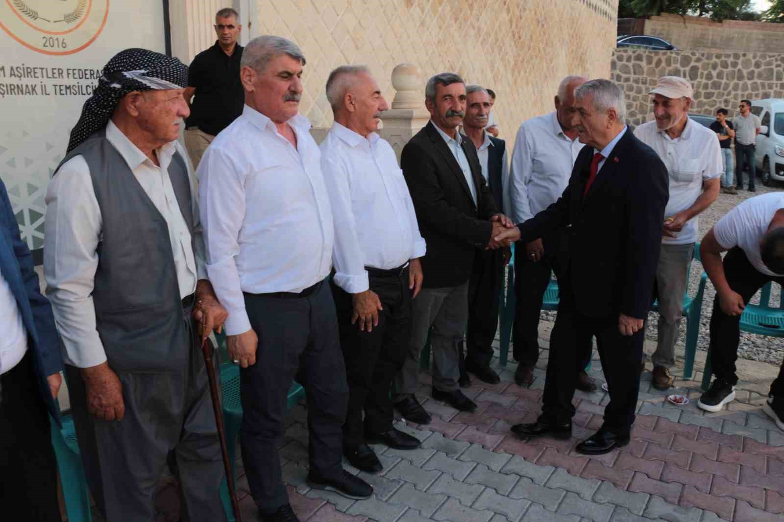 KADİM AŞİRETLER FEDERASYONU ŞIRNAK İL BAŞKANI SÜLEYMAN İĞDİ'NİN MİSAFİRLERLE SELAMLAŞMASI
