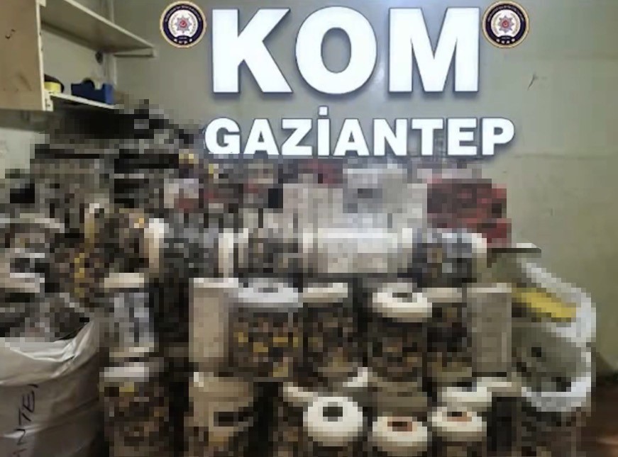 GAZİANTEP’TE POLİS EKİPLERİNCE BİR DEPOYA YAPILAN OPERASYONDA 14 BİN PAKET GÜMRÜK KAÇAĞI SİGARA ELE GEÇİRİLDİ, 1 ŞÜPHELİ GÖZALTINA ALINDI.