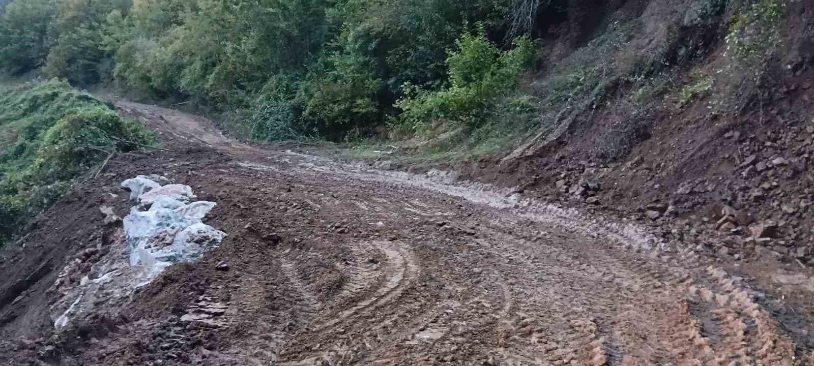 DÜZCE İL ÖZEL İDARESİ EKİPLERİ, GÜMÜŞOVA İLÇESİNE BAĞLI KIYIKÖY KÖYÜNDE MEYDANA GELEN HEYELANIN ARDINDAN TAŞ TAHKİMAT VE DOLGU ÇALIŞMALARINI TAMAMLAYARAK BÖLGEDE ZEMİN STABİLİZASYONUNU SAĞLADI.