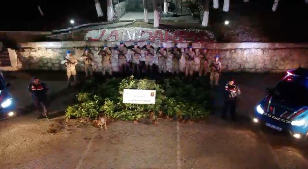 OPERASYONDA 288 KÖK KENEVİR, ESRAR, RUHSATSIZ SİLAH VE MÜHİMMAT ELE GEÇİRİLDİ.