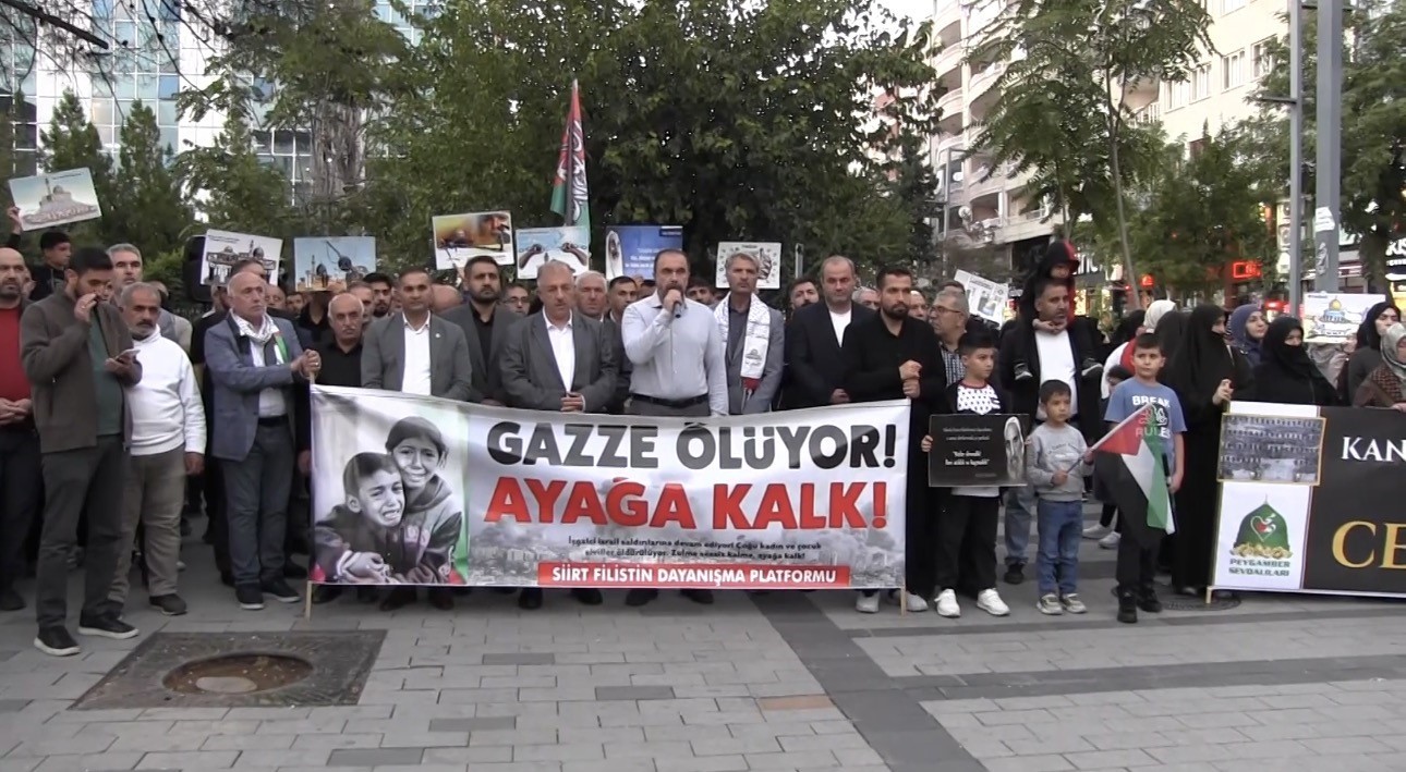 SİİRT’TE AKSA TUFANI’NIN 3. YIL DÖNÜMÜNDE FİLİSTİN’E DESTEK AÇIKLAMASI