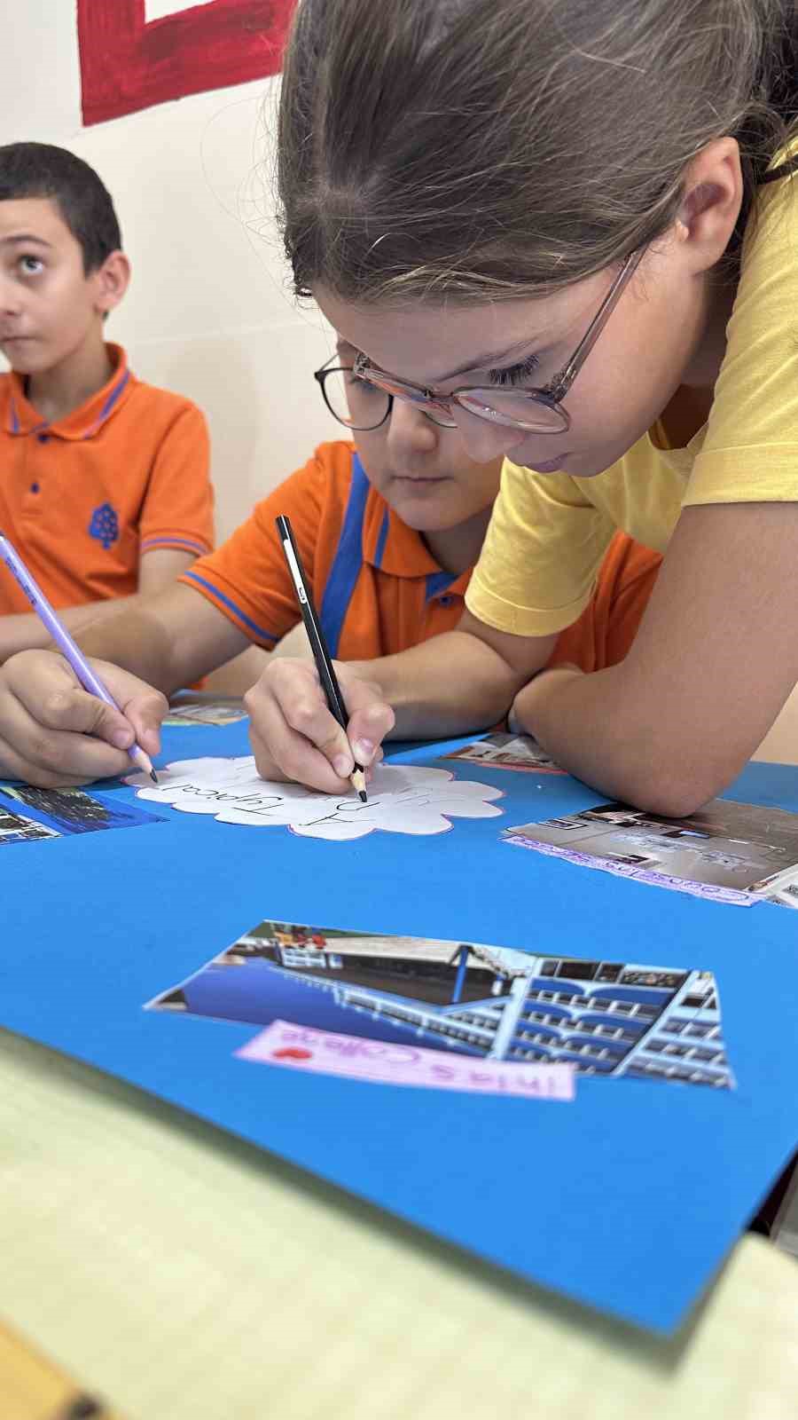 "A SİMPLE DAY AT SCHOOL" ETWİNNİNG PROJESİ KAPSAMINDA ÖĞRENCİLER; OKULLARINI, OKUL YAŞAMLARINI VE GÜNLÜK DENEYİMLERİNİ İNGİLİZCE İFADE EDEREK KÜRESEL BİR EĞİTİM AĞINDA AKTİF ROL ALIYOR.