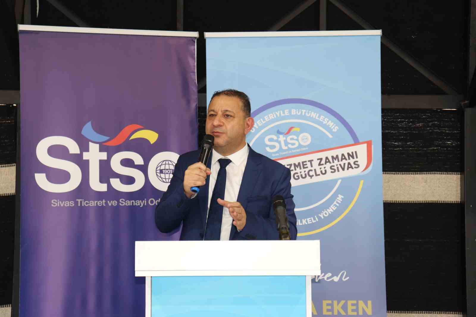 SİVAS TİCARET VE SANAYİ ODASI (STSO) BAŞKAN ADAYI MUSTAFA EKEN VE MECLİS ÜYESİ ADAYLARI, KANGAL’DA ODA ÜYELERİYLE DÜZENLENEN İSTİŞARE TOPLANTISINDA BİR ARAYA GELDİ.