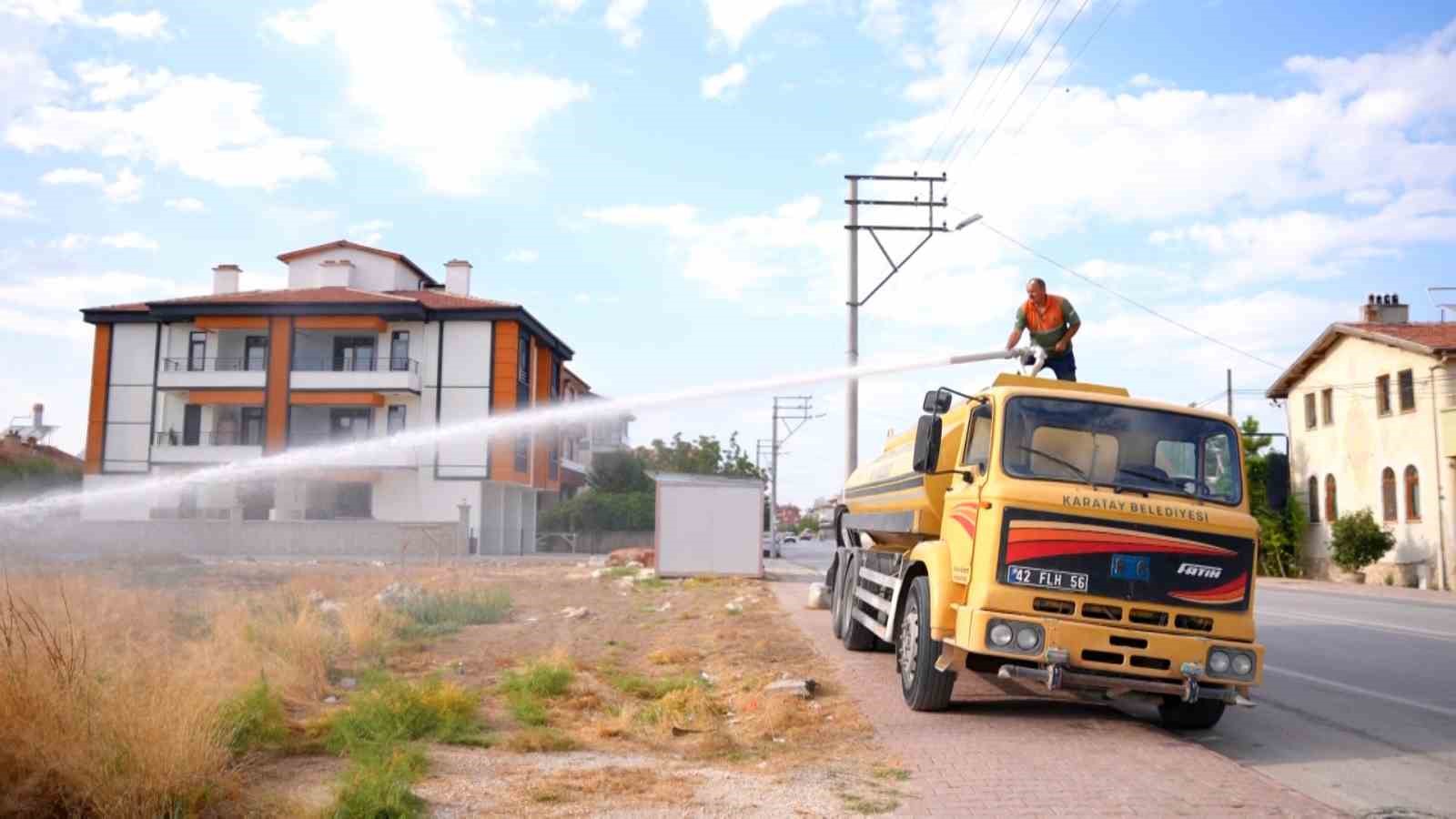 KARATAY BELEDİYESİ, İLÇE GENELİNDE HAŞEREYLE MÜCADELE ÇALIŞMALARINI HAVA ARAÇLARIYLA DESTEKLEYEREK GENİŞLETİYOR.