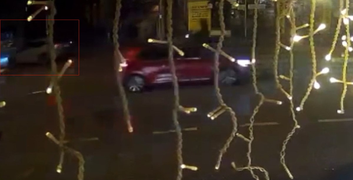 KAZA ANI GÜVENLİK KAMERALARINA YANSIDI.