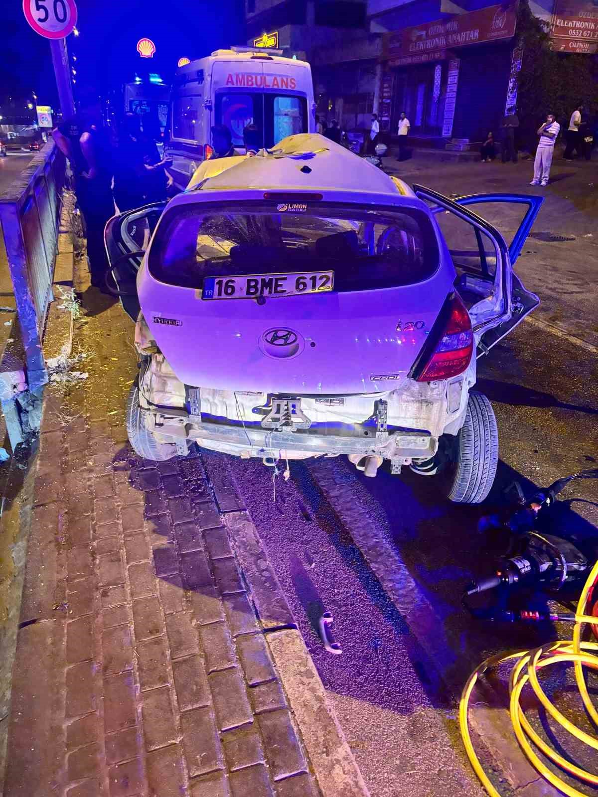 BURSA'DA 17 YAŞINDAKİ GENÇ KAZADA ÖLDÜ. MAKAS ATMA ANI KAMERAYA YANSIDI