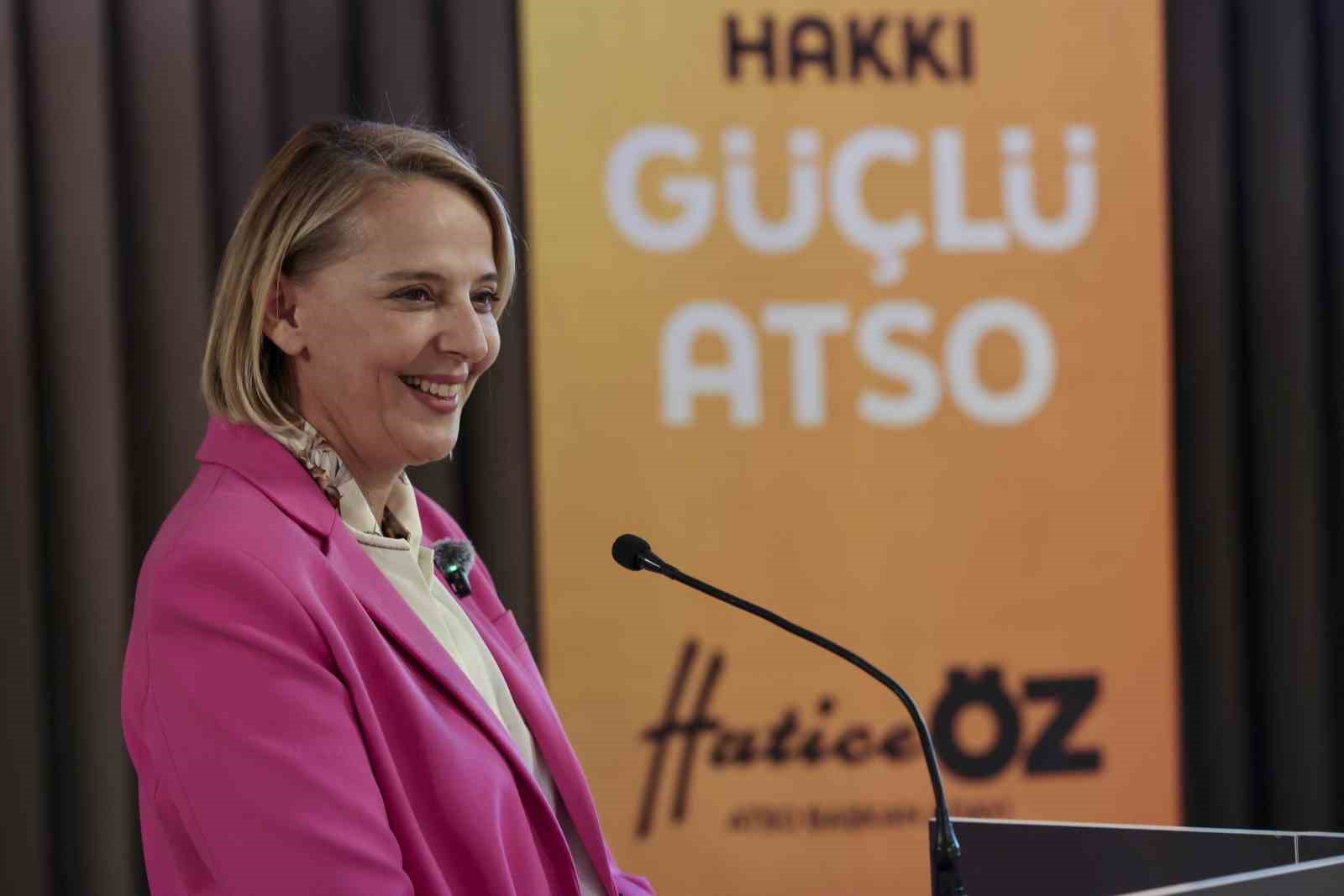 ATSO BAŞKAN ADAYI HATİCE ÖZ