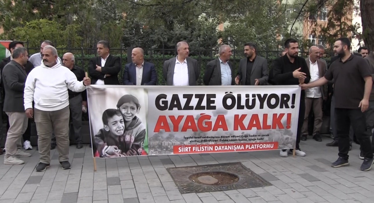 SİİRT’TE AKSA TUFANI’NIN 3. YIL DÖNÜMÜNDE FİLİSTİN’E DESTEK AÇIKLAMASI