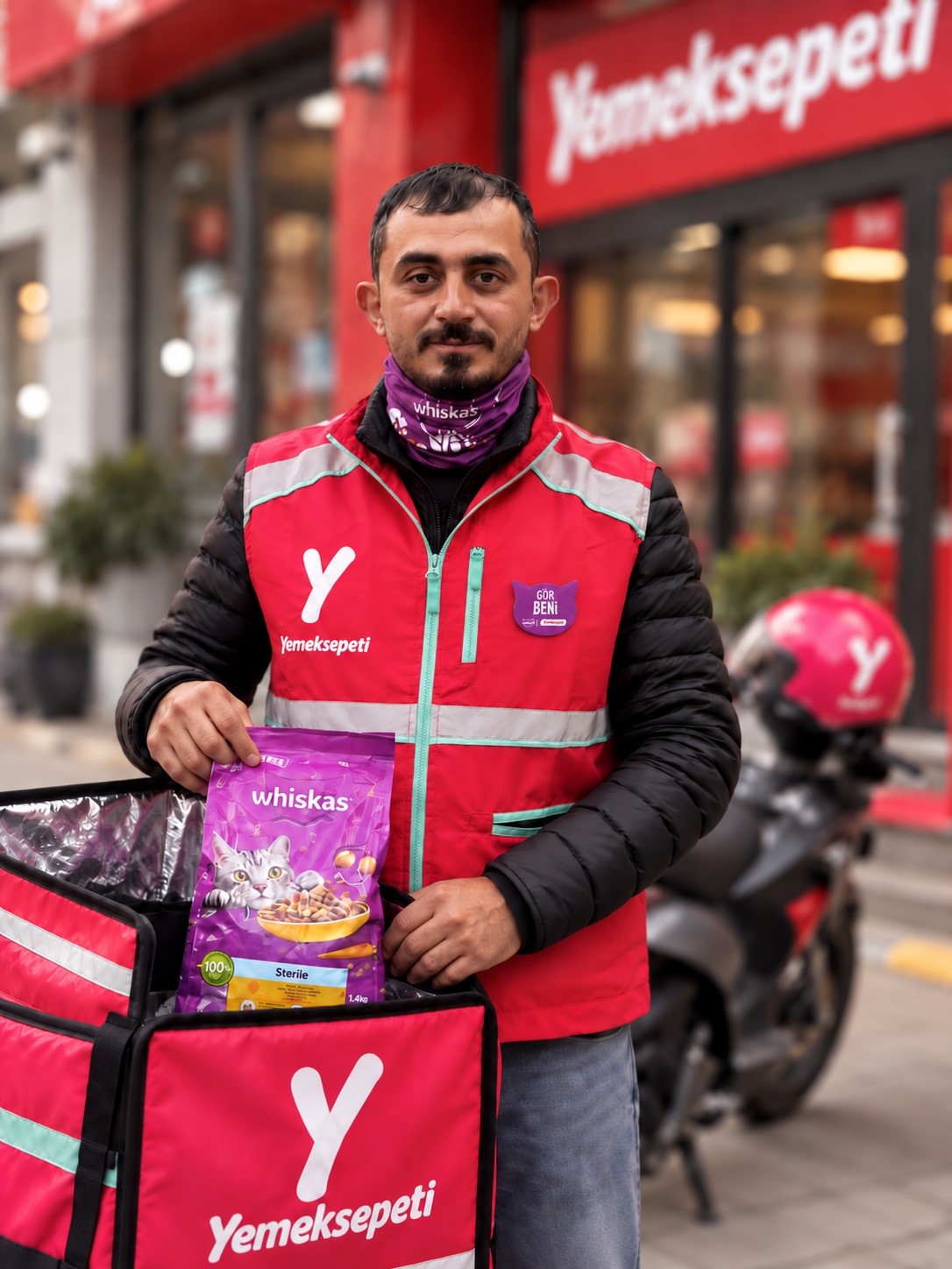 YEMEKSEPETİ, KEDİLERE VE ONLARIN İHTİYAÇLARINA DİKKAT ÇEKEN WHİSKAS'IN, HAYVANLAR İÇİN DAHA İYİ ŞEHİRLER PROGRAMI KAPSAMINDA GELİŞTİRDİĞİ "GÖR BENİ" PROJESİNE DESTEK VERDİ