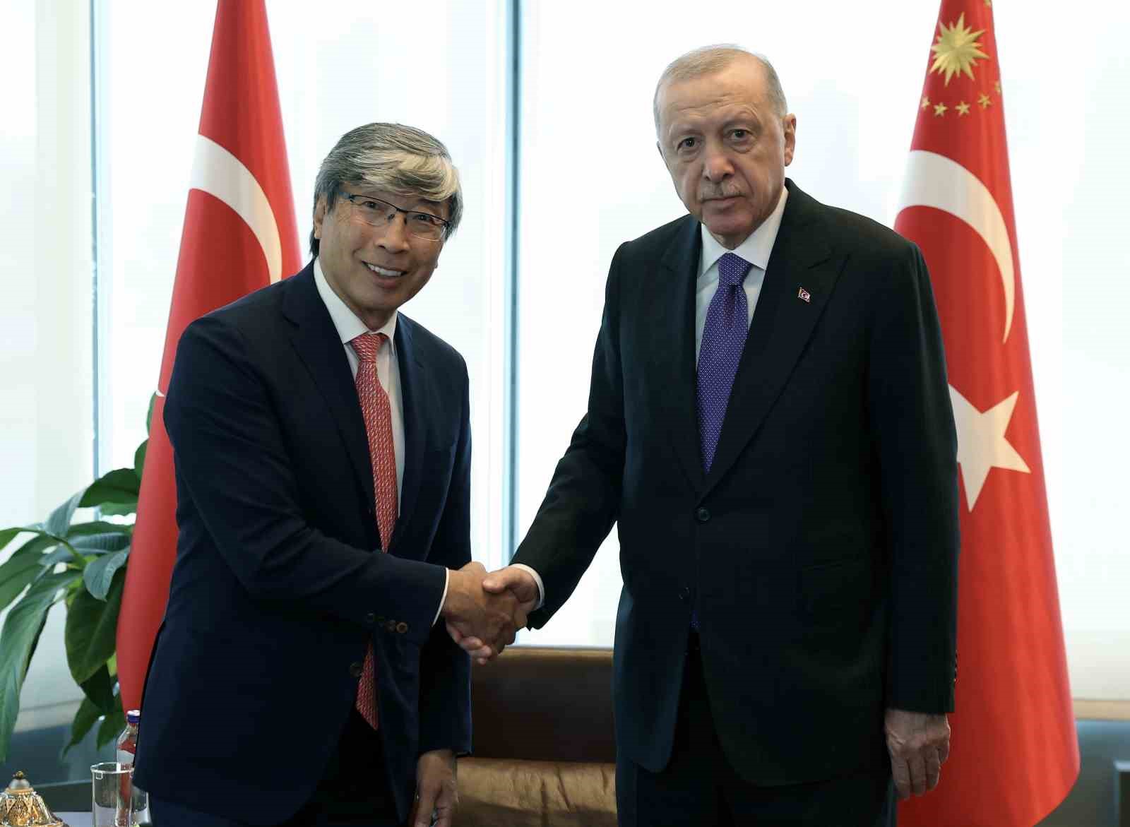 CUMHURBAŞKANI ERDOĞAN, DOKTOR PATRİCK SOON-SHİONG'U KABUL ETTİ