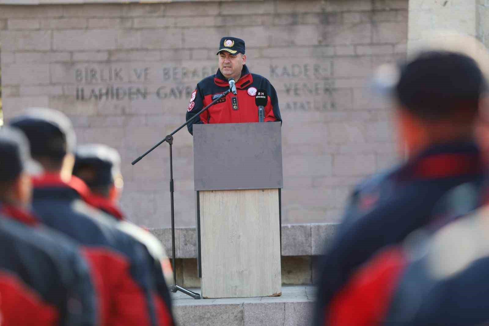 İTFAİYE DAİRESİ BAŞKANI NAZIM ERGELEN'İN KONUŞMASI