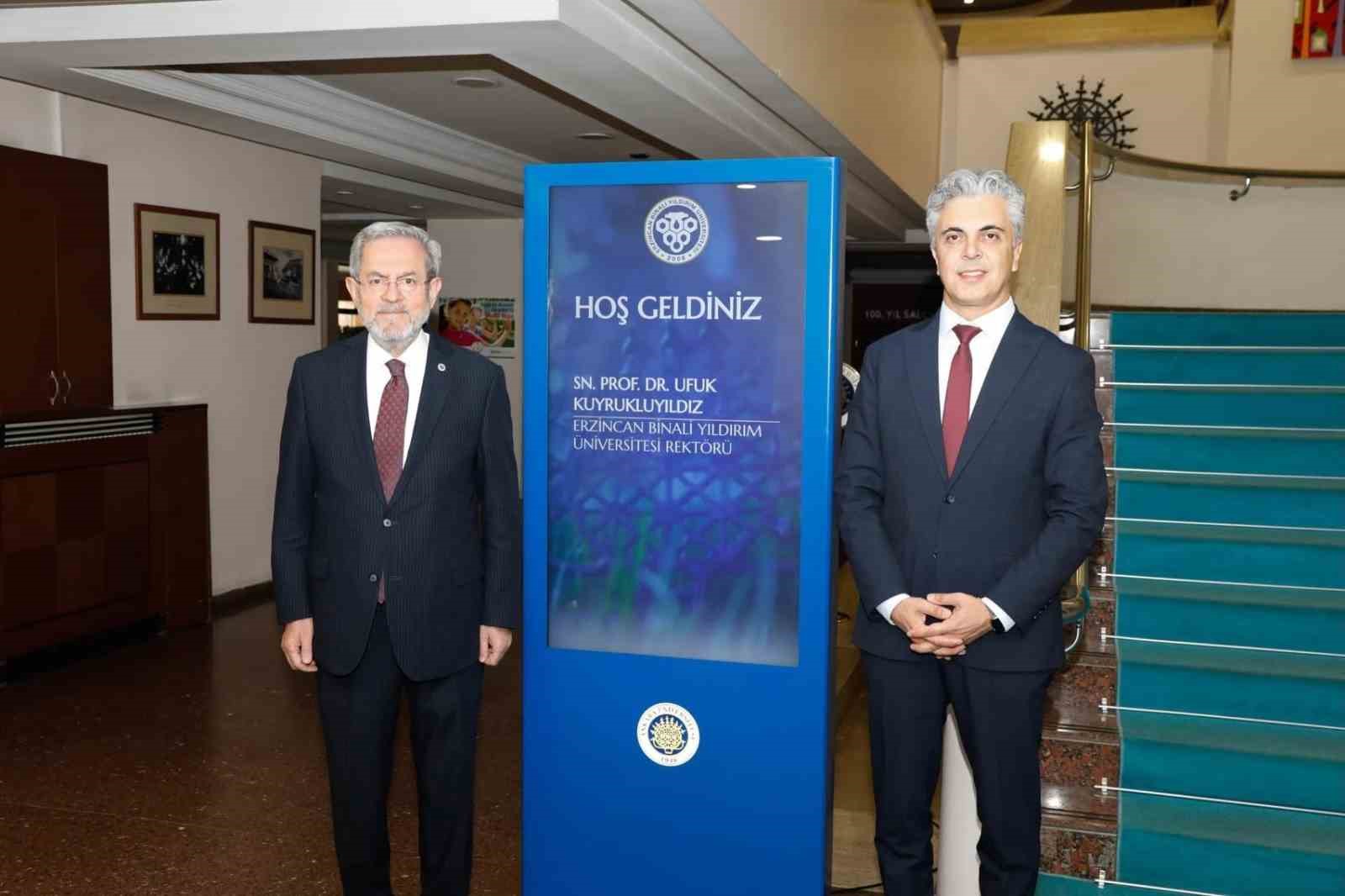 ERZİNCAN BİNALİ YILDIRIM ÜNİVERSİTESİ (EBYÜ) REKTÖRÜ PROF. DR. UFUK KUYRUKLUYILDIZ, ANKARA ÜNİVERSİTESİNİ ZİYARET EDEREK REKTÖR VE YÖNETİM KURULU ÜYELERİYLE BİR ARAYA GELDİ