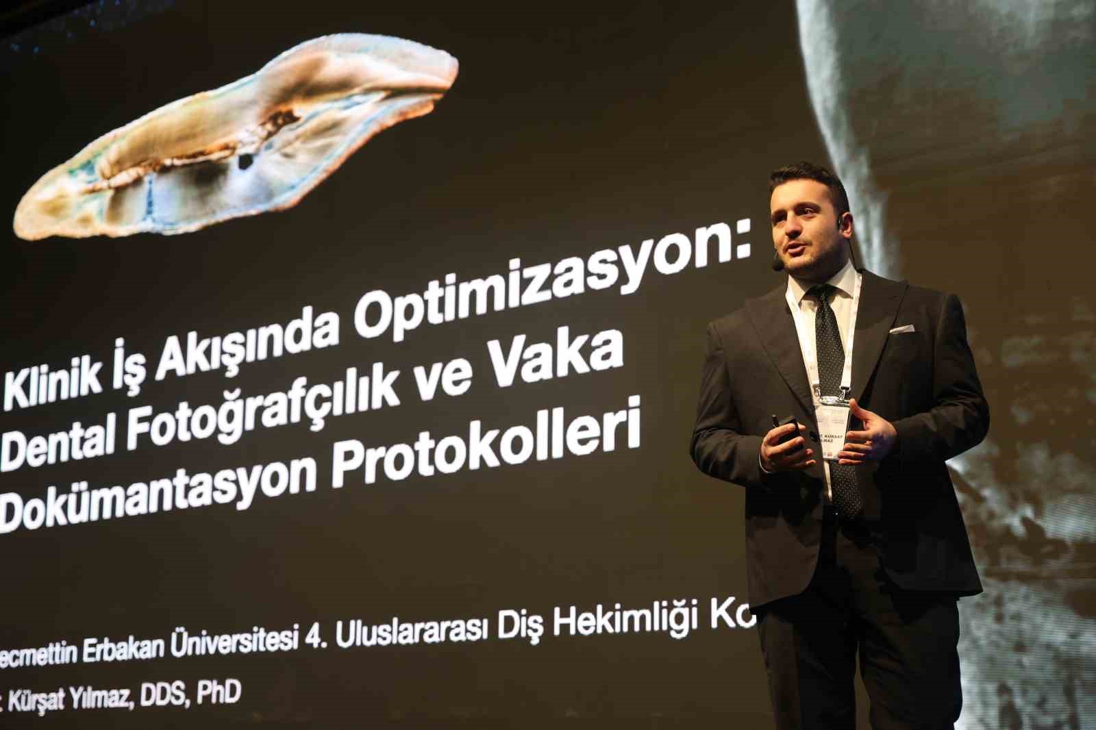NECMETTİN ERBAKAN ÜNİVERSİTESİ (NEÜ) 4. ULUSLARARASI DİŞ HEKİMLİĞİ KONGRESİ'NE KATILAN DR. DT. KÜRŞAT YILMAZ, DENTAL FOTOĞRAFÇILIĞIN TEDAVİ SÜREÇLERİNDEKİ ÖNEMİNE DİKKAT ÇEKTİ.