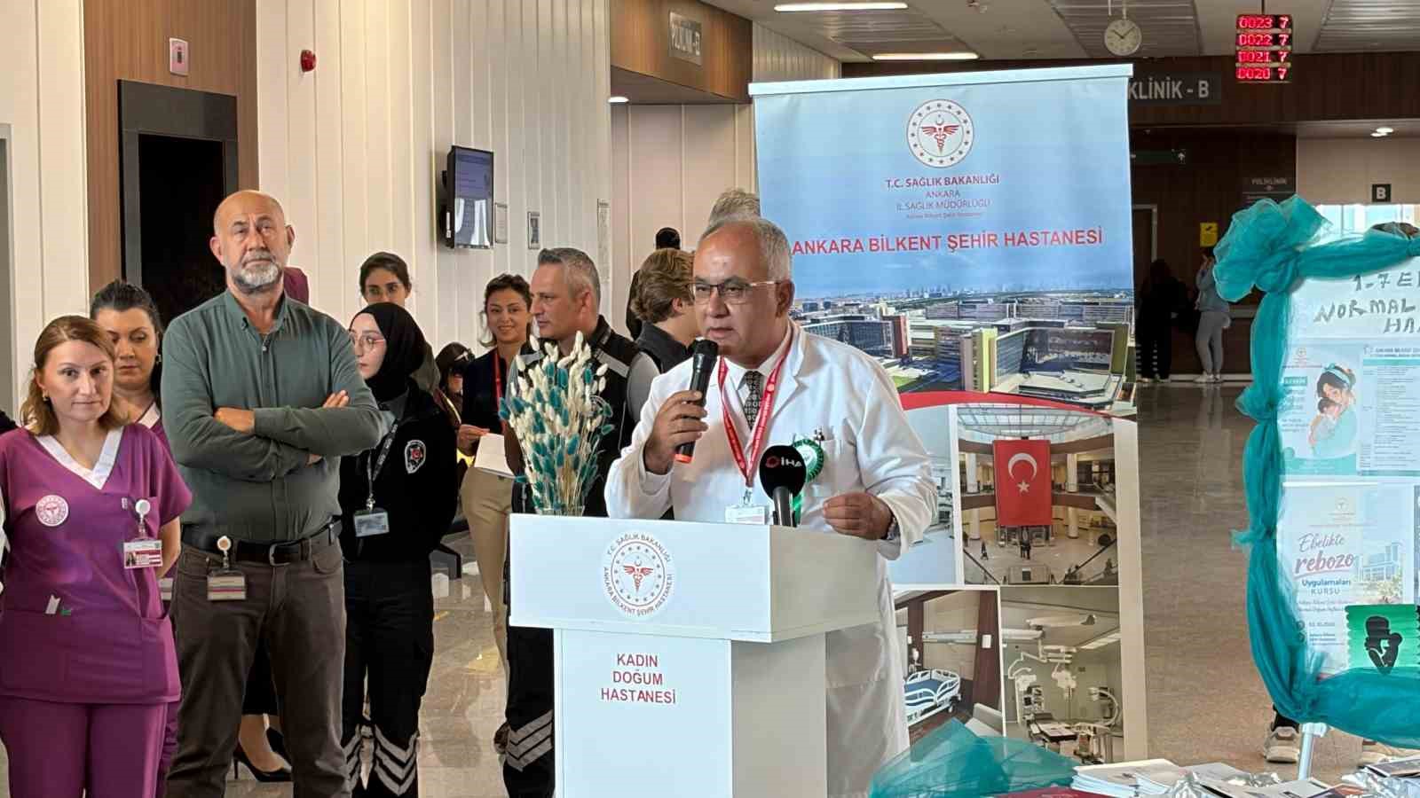 ANKARA BİLKENT ŞEHİR HASTANESİ BAŞHEKİMİ PROF. DR. LEVENT ÖZTÜRK, "HER ZAMAN NORMAL DOĞUMU DESTEKLİYORUZ. YILDA 14 BİN DOĞUM GERÇEKLEŞTİRİYORUZ. İLK ‘ANNE DOSTU’ HASTANEYİZ VE DOĞAL OLAN NORMAL DOĞUM DİYORUZ" DEDİ.