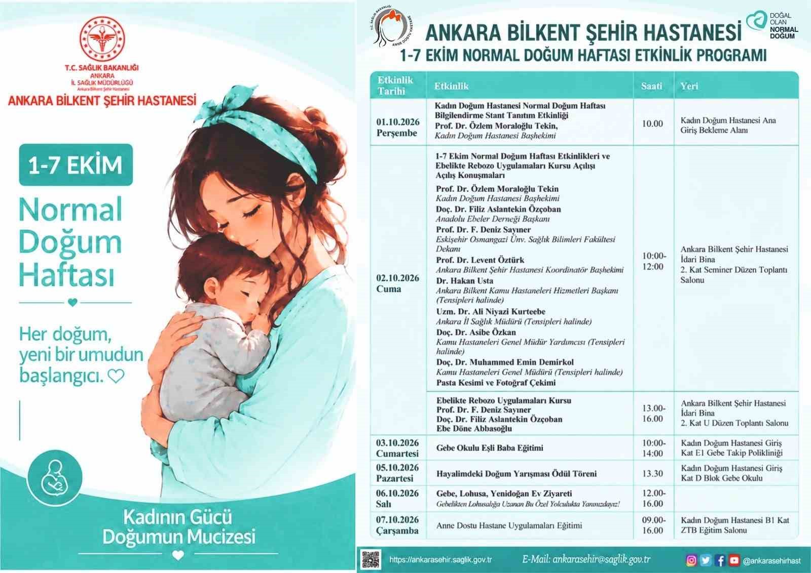 ANKARA BİLKENT ŞEHİR HASTANESİ BAŞHEKİMİ PROF. DR. LEVENT ÖZTÜRK, "HER ZAMAN NORMAL DOĞUMU DESTEKLİYORUZ. YILDA 14 BİN DOĞUM GERÇEKLEŞTİRİYORUZ. İLK ‘ANNE DOSTU’ HASTANEYİZ VE DOĞAL OLAN NORMAL DOĞUM DİYORUZ" DEDİ.