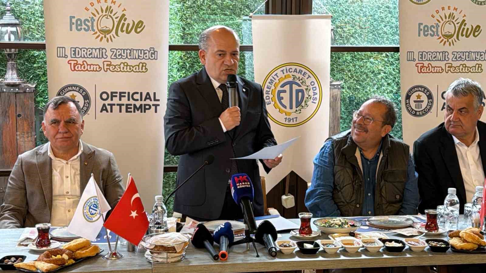 EDREMİT TİCARET ODASI BAŞKANI AHMET ÇETİN AÇIKLAMALARDA BULUNDU.