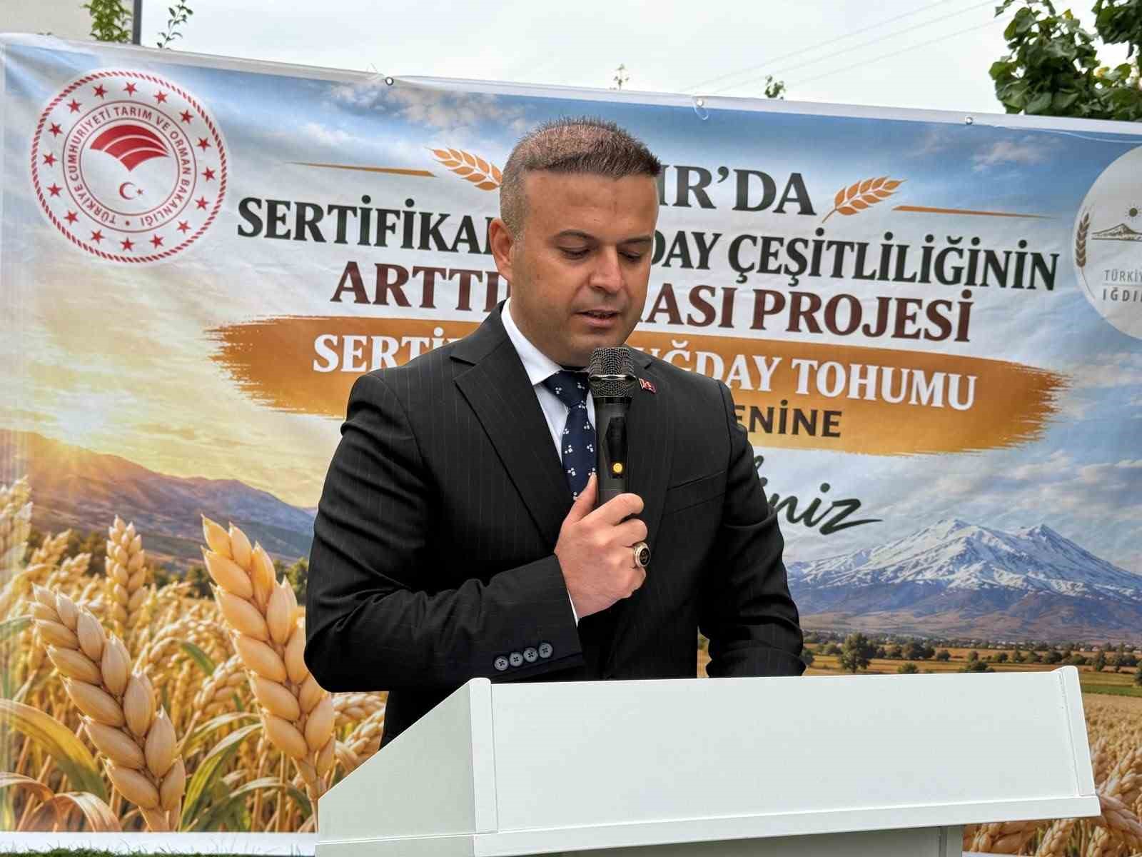 IĞDIR İL TARIM VE ORMAN MÜDÜRÜ AHMET TİNGİŞ, PROJENİN AMACI VE UYGULANMASINA İLİŞKİN AÇIKLAMALARDA BULUNDU