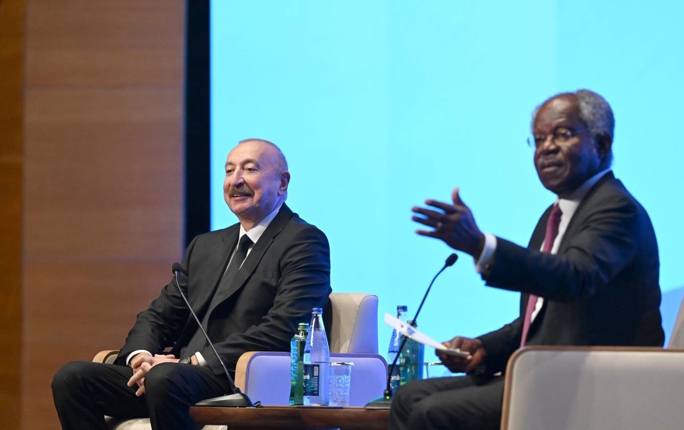 AZERBAYCAN CUMHURBAŞKANI İLHAM ALİYEV, AZERBAYCAN’IN BAŞKENTİ BAKÜ’DE GERÇEKLEŞTİRİLEN 2. ULUSLARARASI YATIRIM FORUMU’NA KATILDI.
