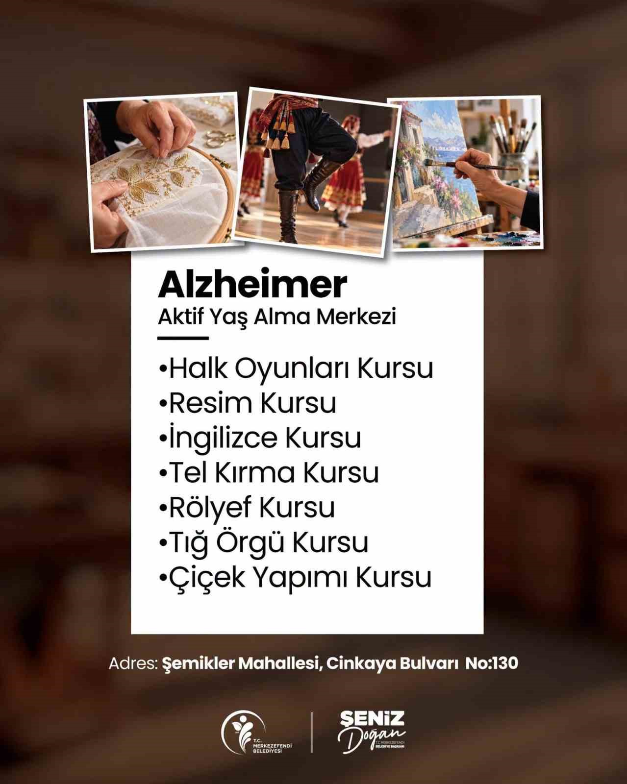 MERKEZEFENDİ BELEDİYESİ’NİN BÜYÜKLERİN SOSYAL, KÜLTÜREL VE KİŞİSEL GELİŞİMLERİNE KATKI SUNMAK AMACIYLA HİZMET VERDİĞİ AKTİF YAŞ ALMA MERKEZLERİNDE YENİ DÖNEM KURS KAYITLARI BAŞLADI. KURSLARA KATILMAK İSTEYEN VATANDAŞLAR, 30 EYLÜL ÇARŞAMBA GÜNÜNE KADAR BAŞVURULARINI GERÇEKLEŞTİREBİLECEK.