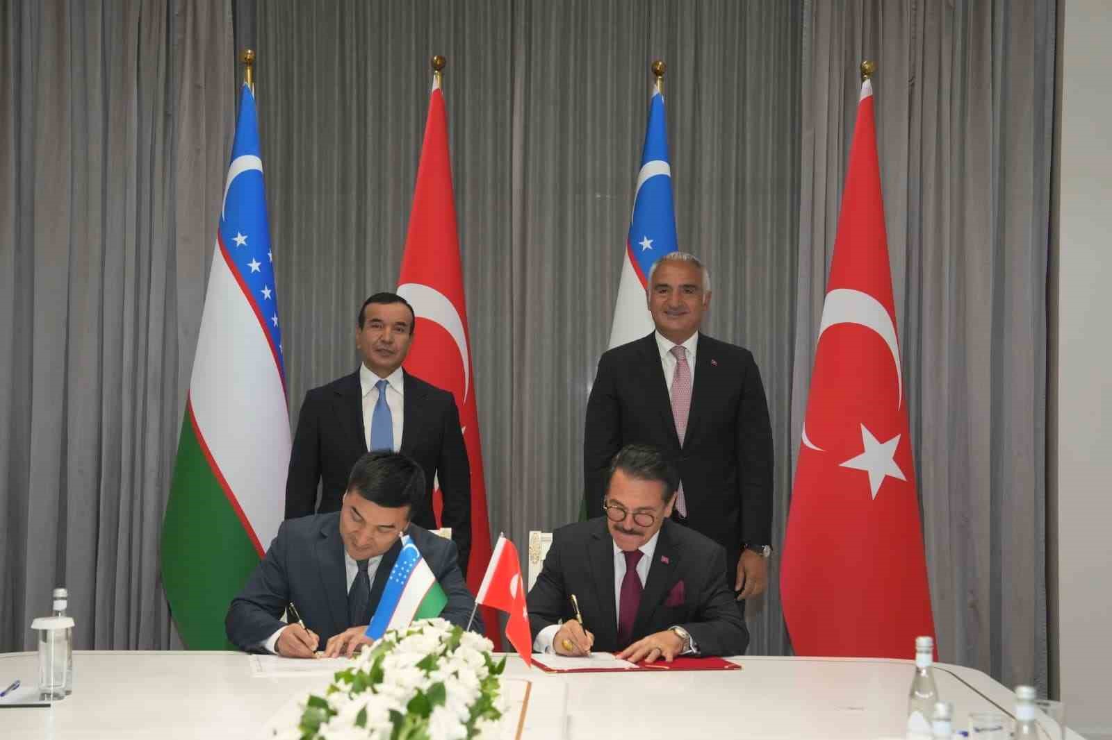 TÜRKİYE İLE ÖZBEKİSTAN ARASINDA KÖKLÜ KÜLTÜREL BAĞLARI YENİ ÇALIŞMALARLA GÜÇLENDİRMEK İÇİN ‘KÜLTÜR ALANINDA İŞ BİRLİĞİ MUTABAKAT ZAPTI’ İMZALANDI.
