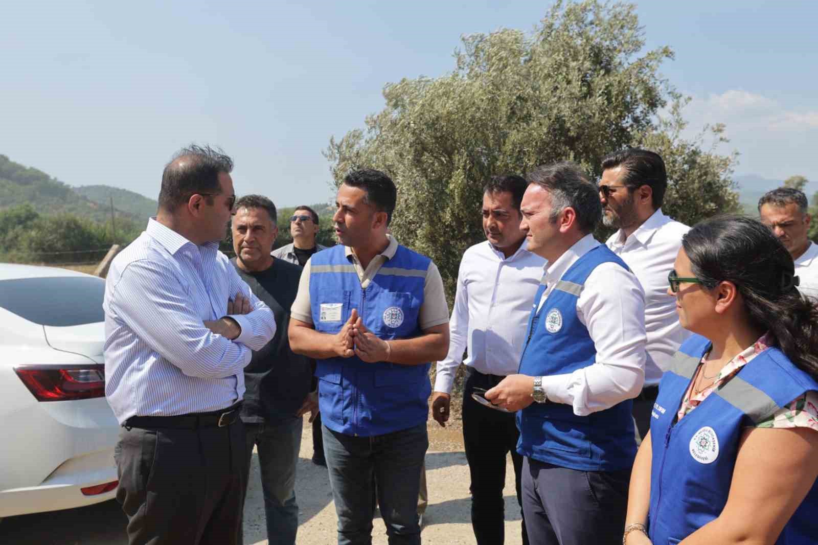 MİLAS VE YATAĞAN’DAKİ YATIRIMLARI YERİNDE İNCELEDİ