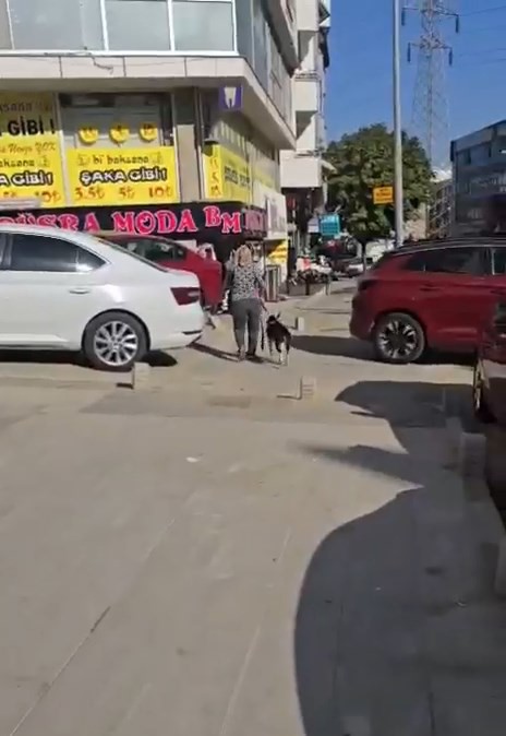 KADIN OLAY YERİNDEN KAÇTI
