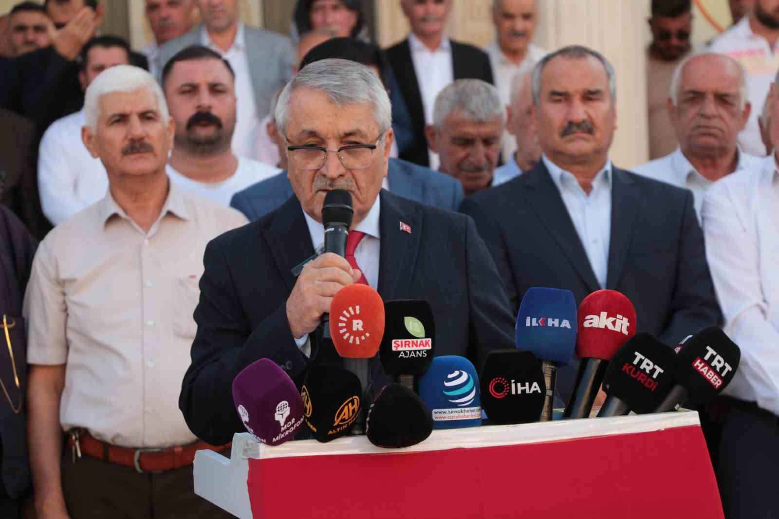 KADİM AŞİRETLER FEDERASYONU ŞIRNAK İL BAŞKANI SÜLEYMAN İĞDİ'NİN KONUŞMASI