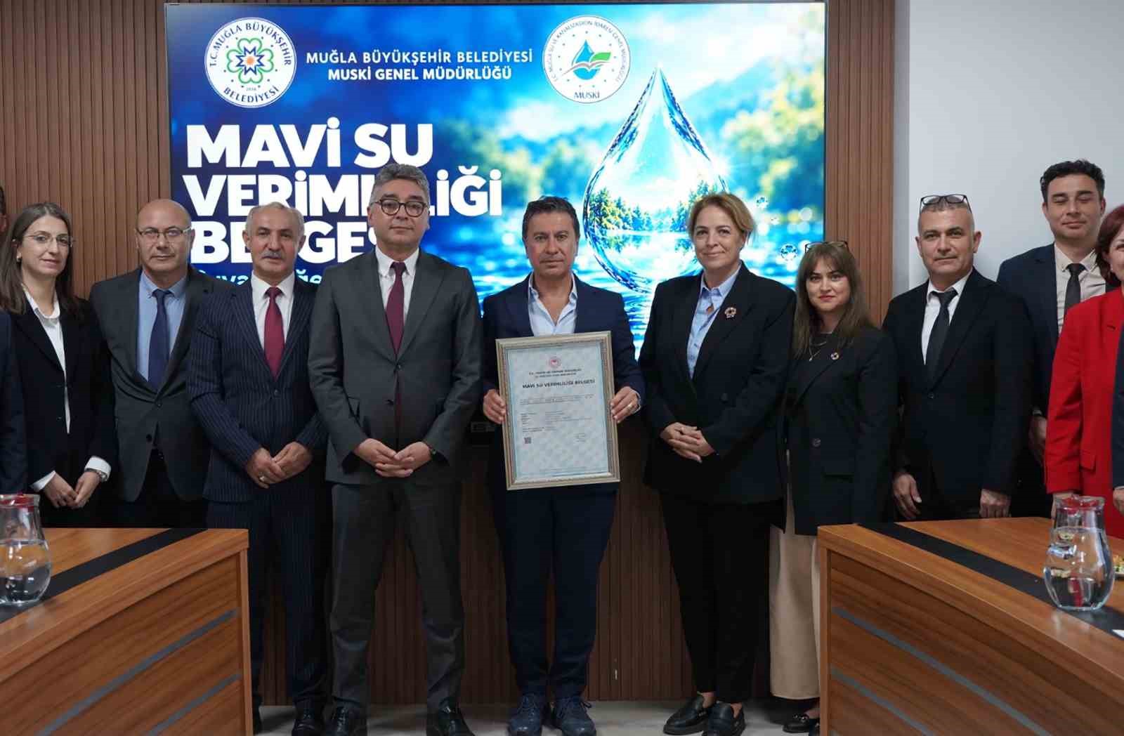 MUSKİ ‘MAVİ BELGE’ ALAN İLK KURUMLARDAN OLDU