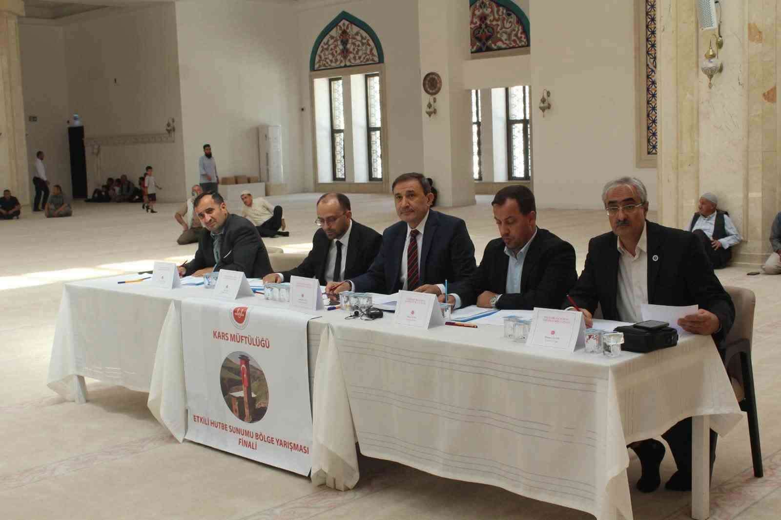 KARS’TA “ETKİLİ HUTBE SUNUMU” BÖLGE FİNALİ HEYECANI(KARS-İHA)