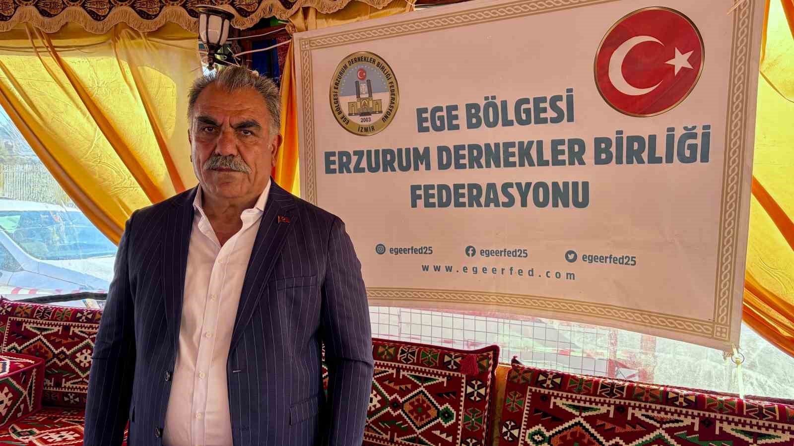 EGE BÖLGESİ ERZURUM DERNEKLER BİRLİĞİ FEDERASYONU GENEL BAŞKANI ZAKİR SALMANOĞLU