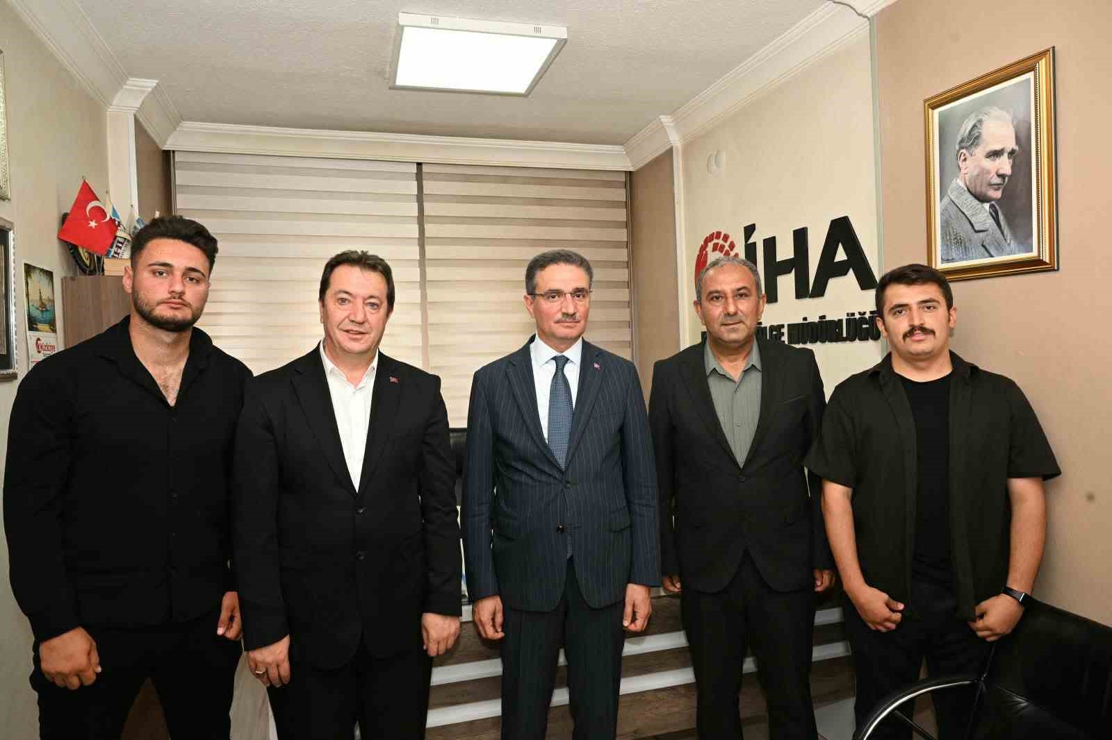 ERZURUM VALİSİ AYDIN BARUŞ, İHLAS HABER AJANSI ERZURUM BÖLGE MÜDÜRLÜĞÜ’NÜ ZİYARET ETTİ.