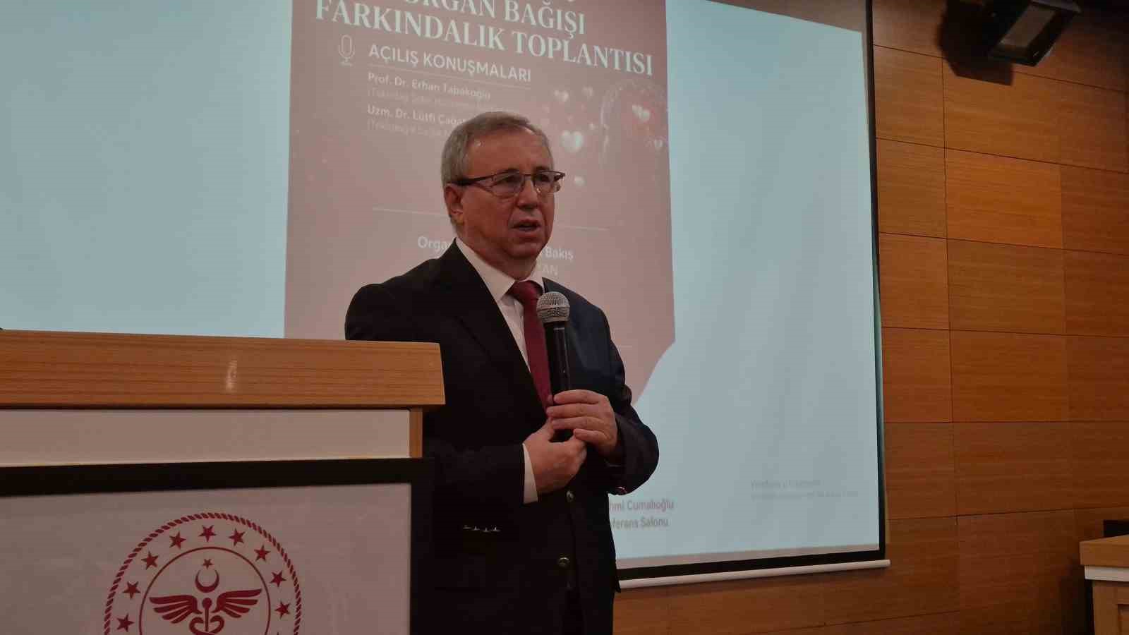 TEKİRDAĞ ŞEHİR HASTANESİ BAŞHEKİMİ PROF. DR. ERHAN TABAKOĞLU