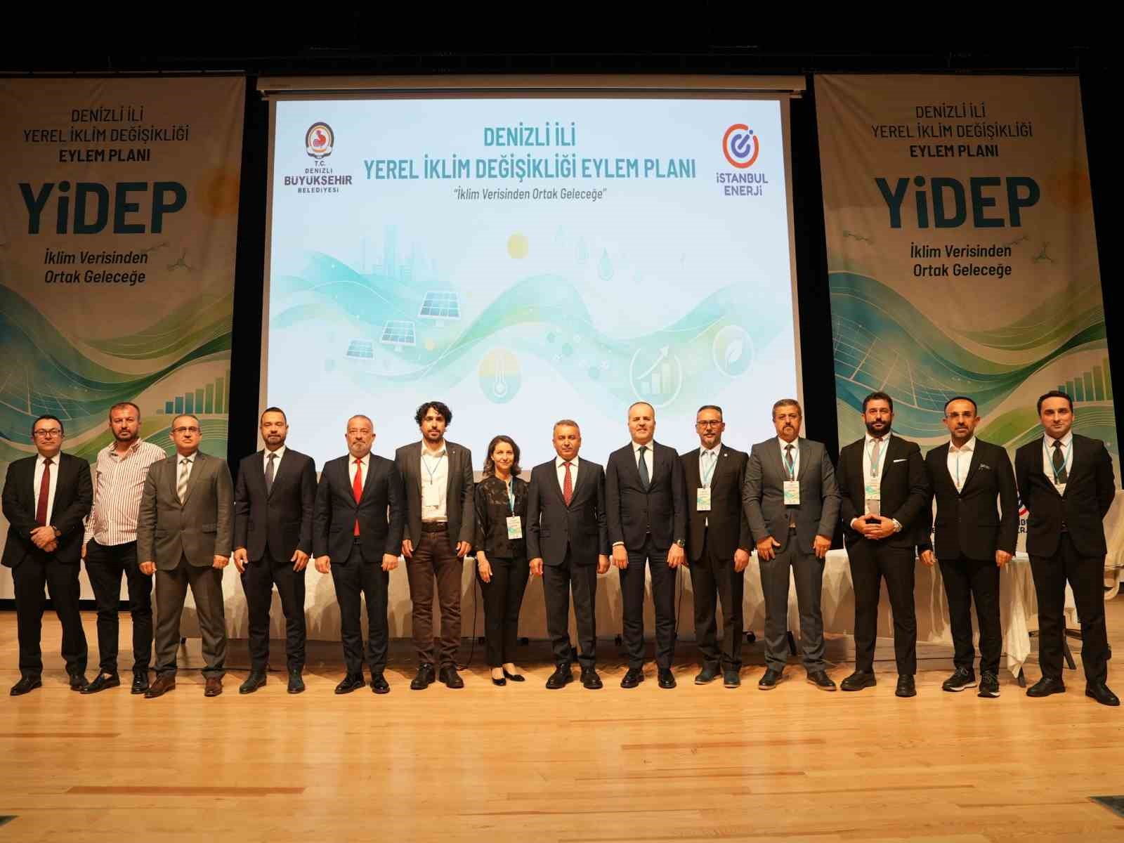 DENİZLİ BÜYÜKŞEHİR BELEDİYESİ, İKLİM DEĞİŞİKLİĞİYLE MÜCADELE VE SÜRDÜRÜLEBİLİR KENT VİZYONU KAPSAMINDA HAZIRLADIĞI YEREL İKLİM DEĞİŞİKLİĞİ EYLEM PLANI (YİDEP) LANSMANI VE İŞ BİRLİĞİ PROTOKOLÜ İMZA TÖRENİNİ GENİŞ BİR KATILIMLA GERÇEKLEŞTİRDİ.