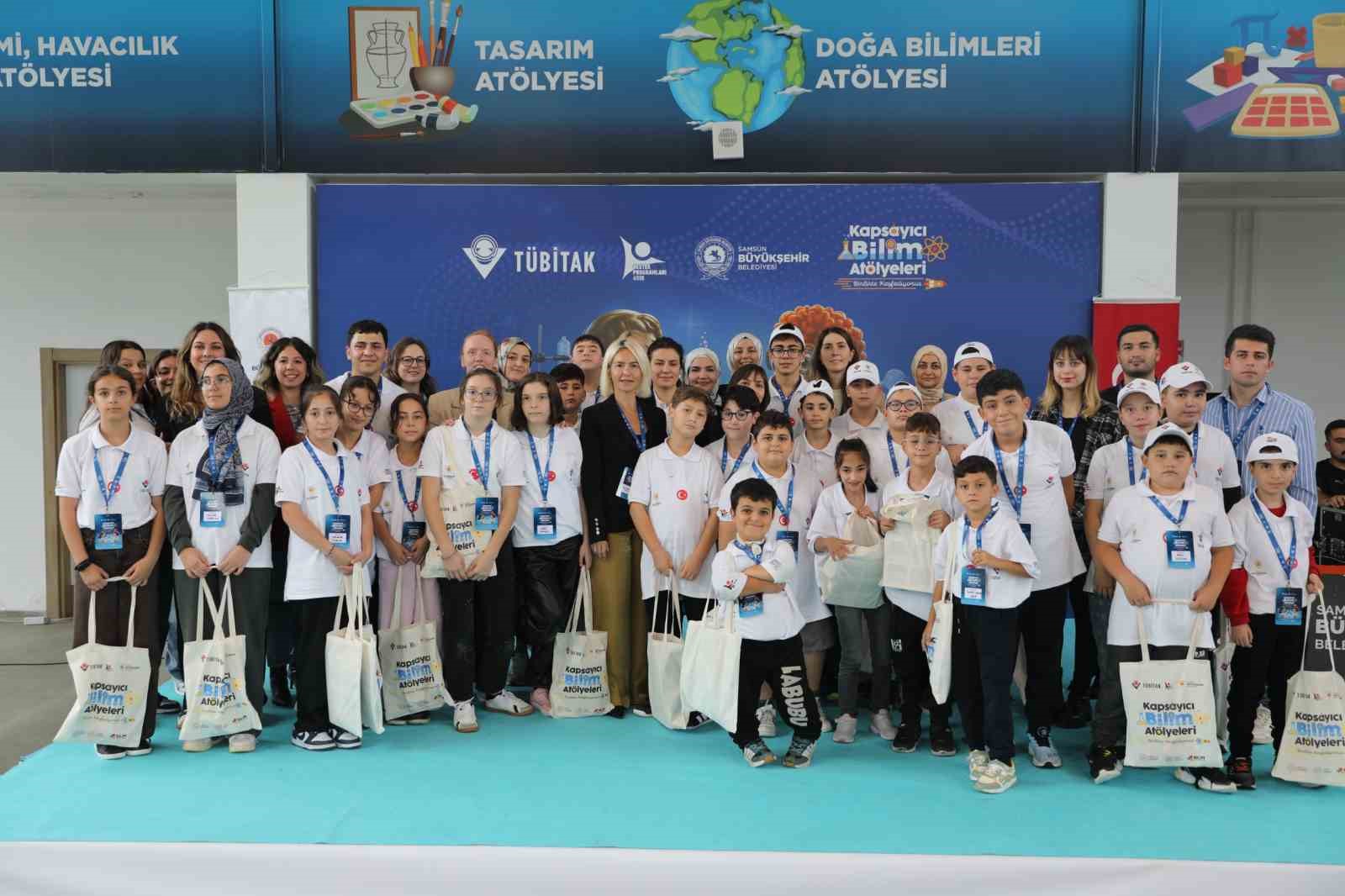 SAMSUN BÜYÜKŞEHİR BELEDİYESİ TARAFINDAN HAYATA GEÇİRİLEN “KAPSAYICI BİLİM ATÖLYELERİ: BİRLİKTE KEŞFEDİYORUZ” PROJESİ TAMAMLANDI.