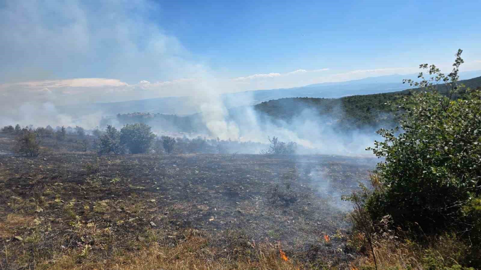 KASTAMONU'NUN TAŞKÖPRÜ İLÇESİNDE ÇIKAN ORMAN YANGINI, ORMAN EKİPLERİNİN HAVADAN VE KARADAN YAPTIĞI MÜDAHALEYLE KONTROL ALTINA ALINDI.