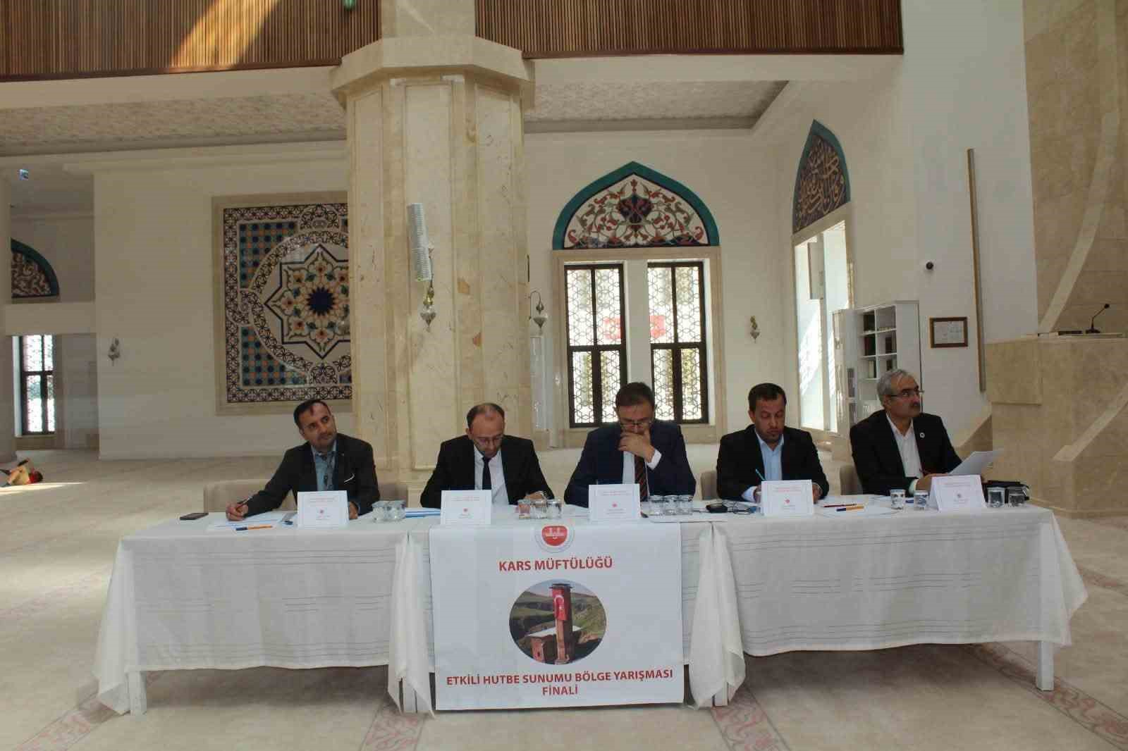 KARS’TA “ETKİLİ HUTBE SUNUMU” BÖLGE FİNALİ HEYECANI(KARS-İHA)
