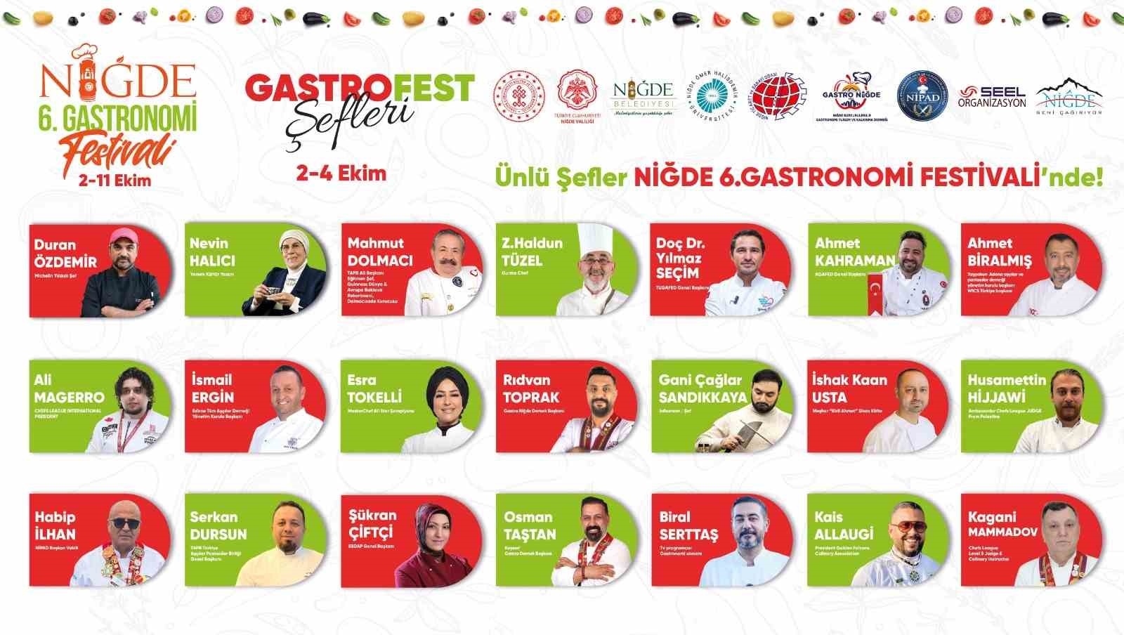 6. GASTRONOMİ FESTİVALİ İÇİN GERİ SAYIM BAŞLADI